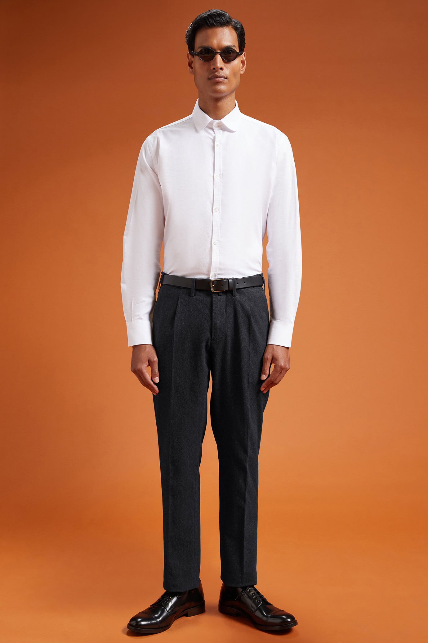 Pantalone classico uomo lavorazione grisaglia regular fit image number 0