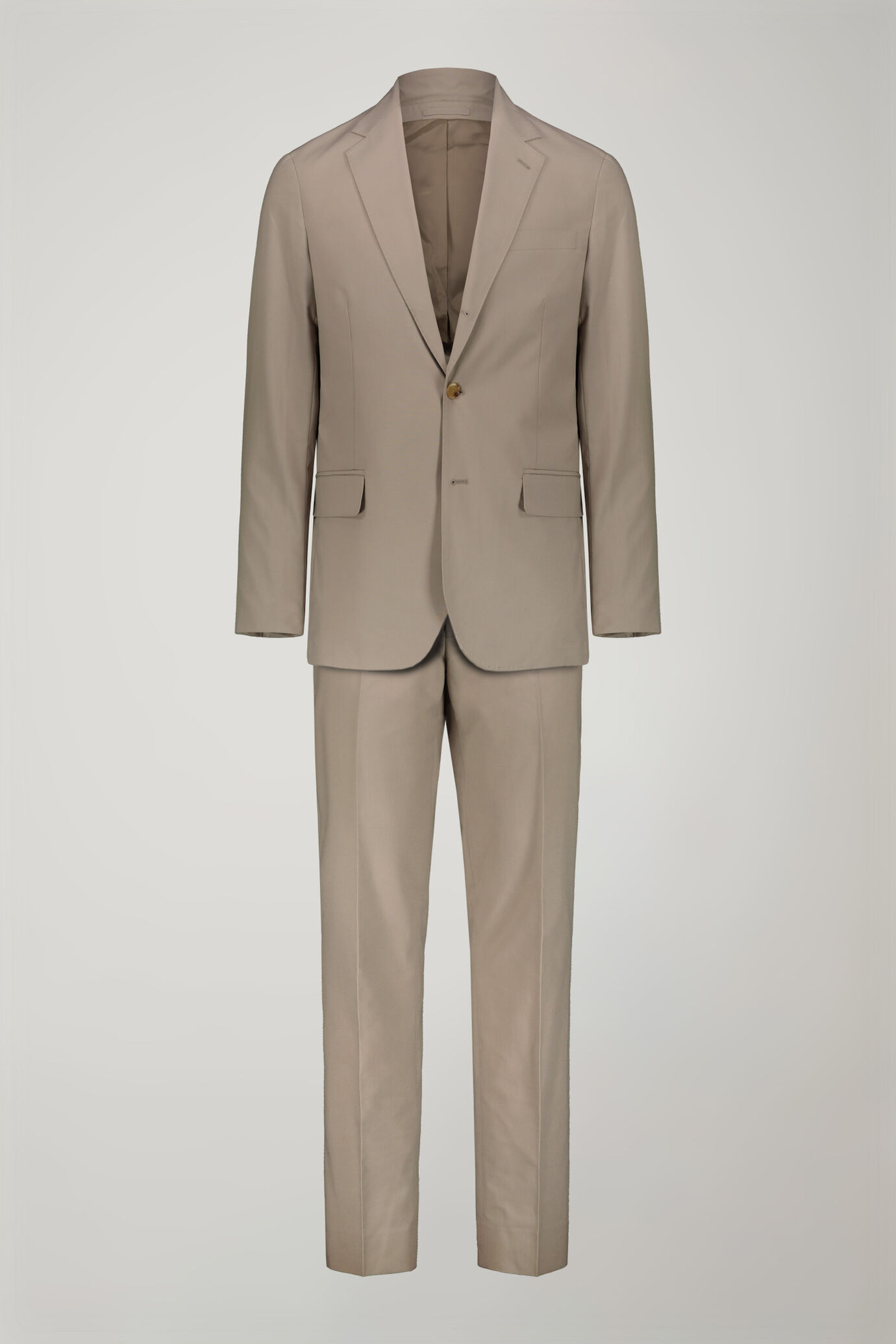 Costume homme à simple boutonnage couleur unie coupe régulière image number 9