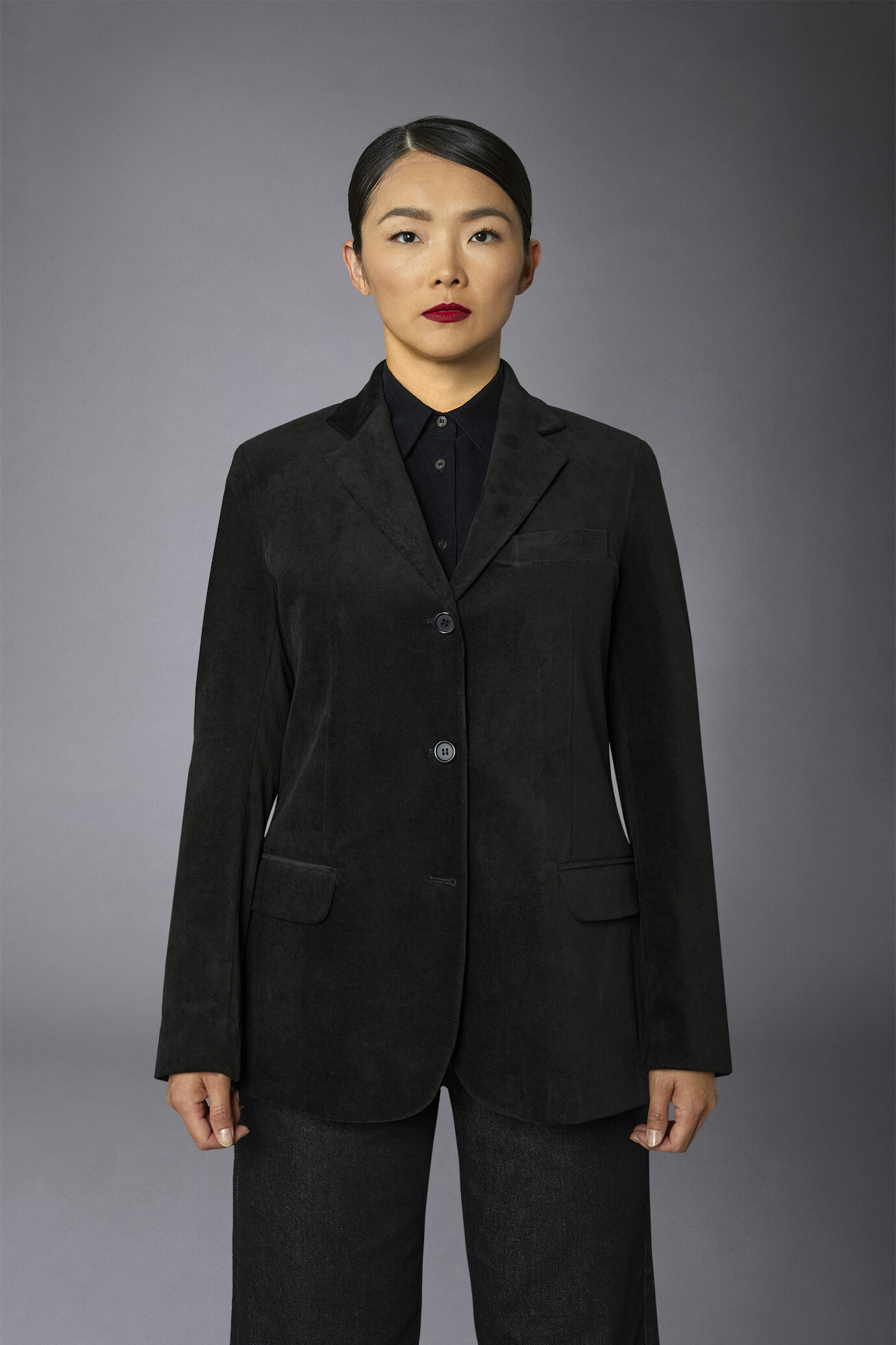 Einreihige Baumwolljacke image number 2