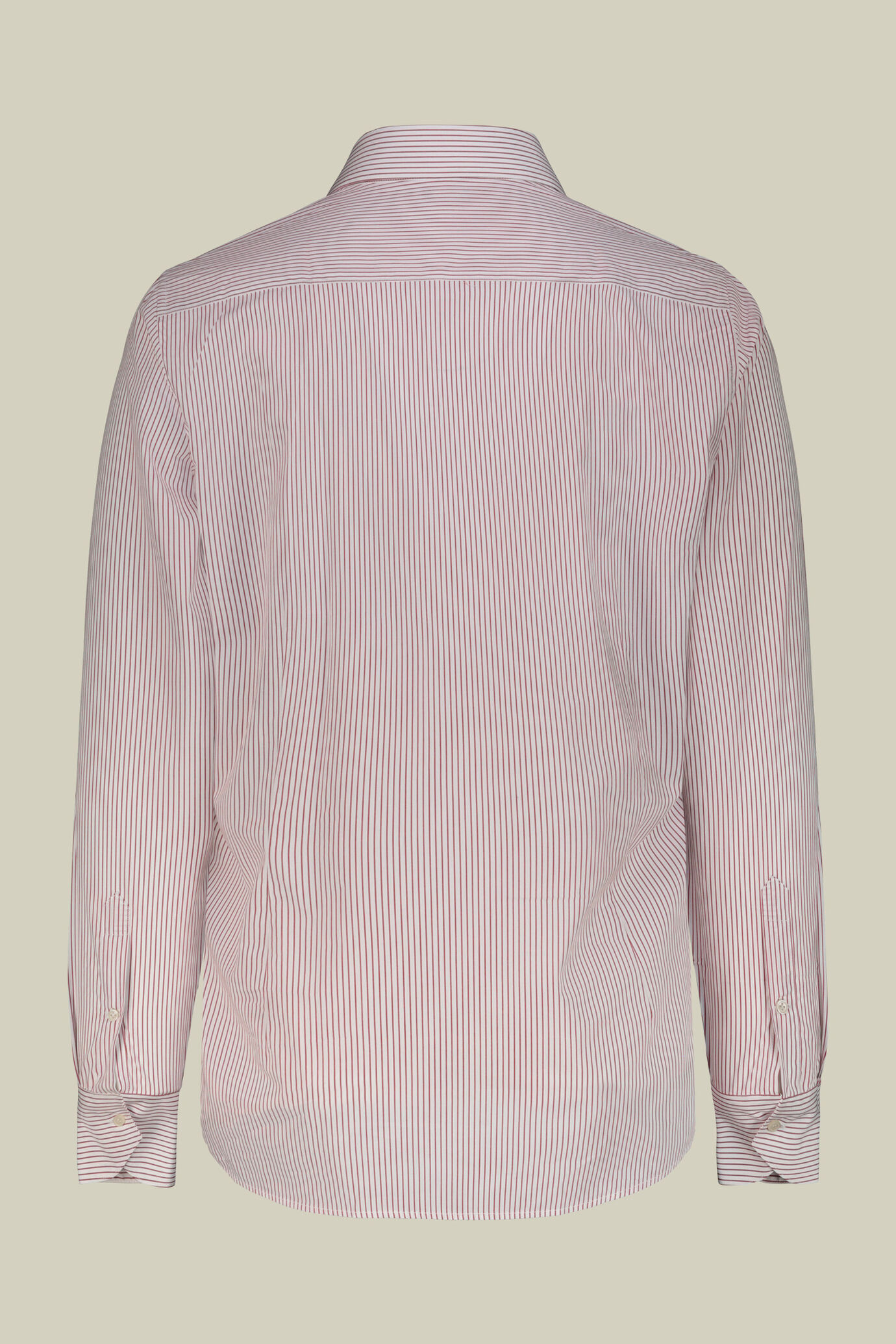 Chemise pour homme à col français pouvant se porter avec des boutons de manchette 100 % coton à rayures larges image number 5