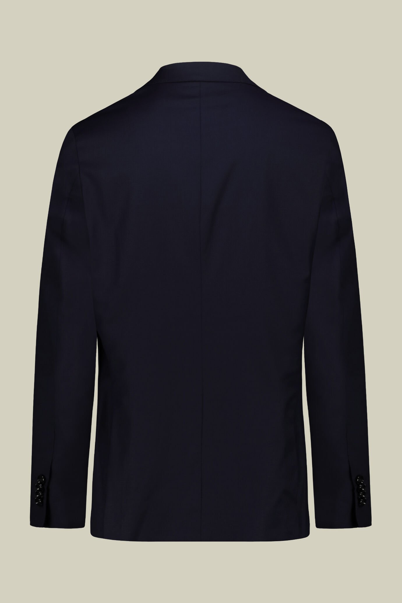 Costume homme droit avec pantalon classique à simple pli, en 100% laine avec tissage fantaisie uni image number 5