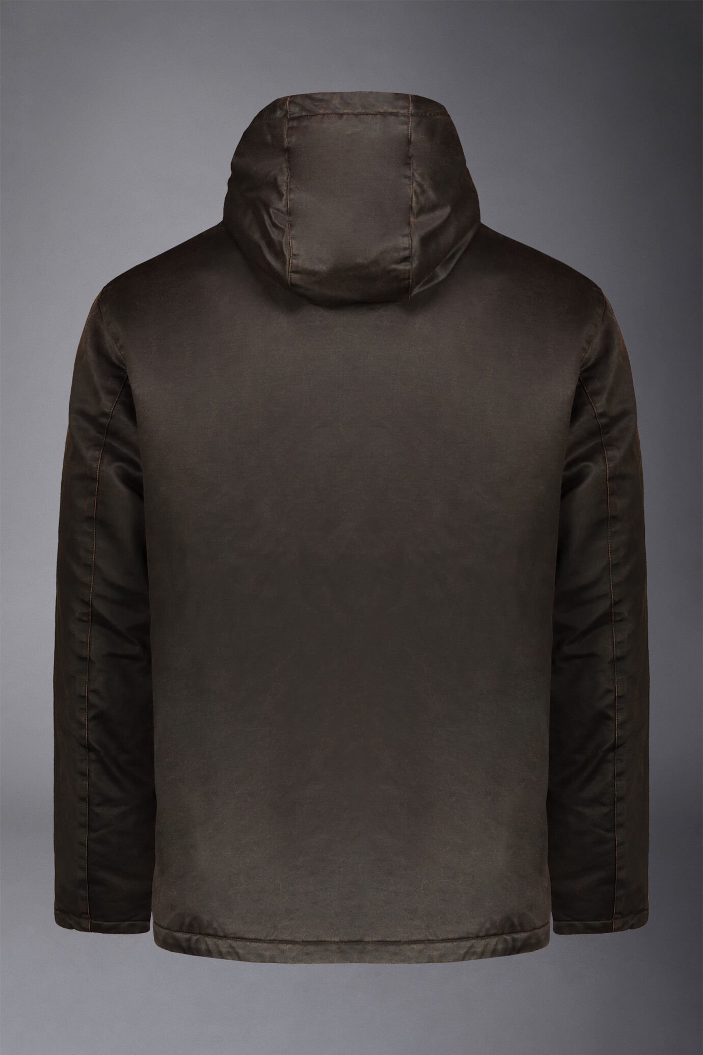 Giubbotto uomo effetto cera in cotone lavato con pellicciotto interno lunghezza media comfort fit image number 5