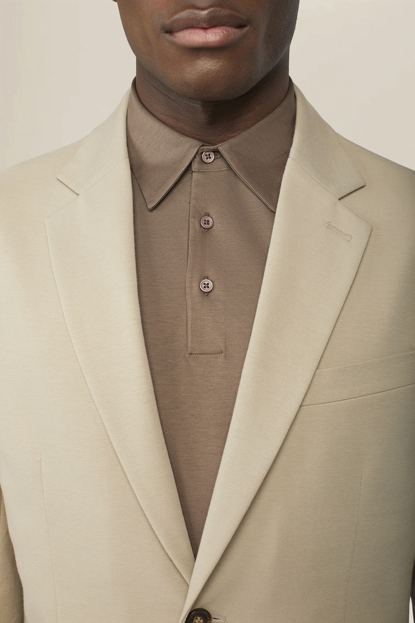 Veste homme simple boutonnage sans doublure en jersey image number 2