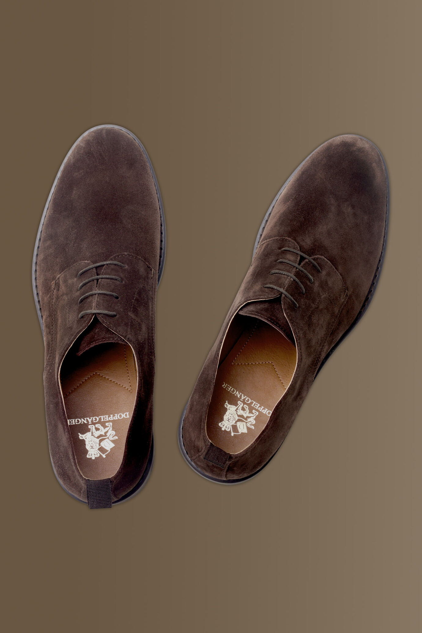 100% suede leather derby shoes image number 3