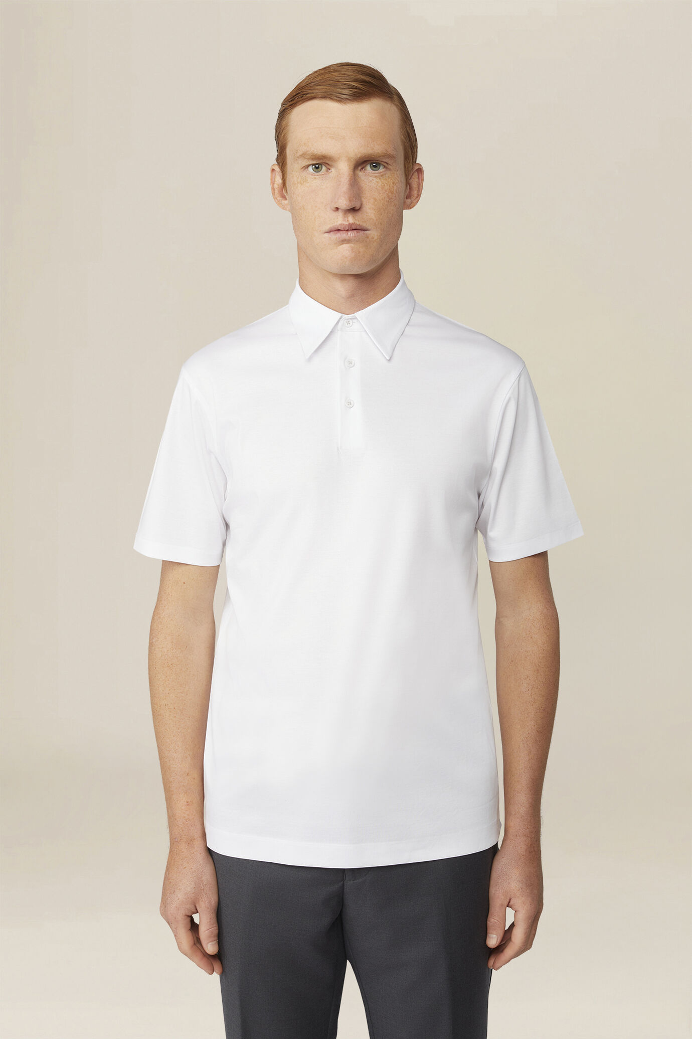 Polo pour homme en 100 % coton, coupe classique image number 0