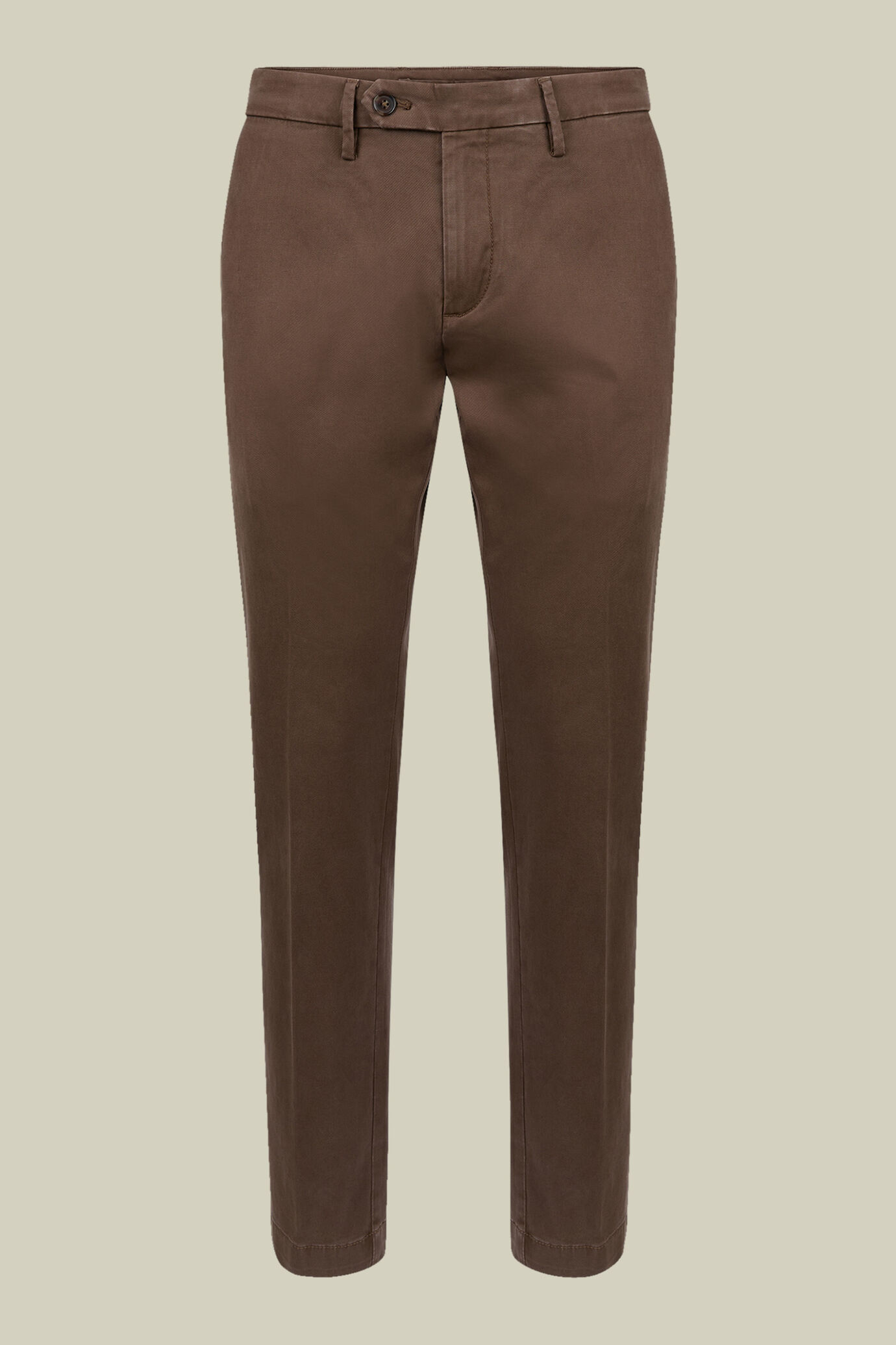 Klassische Herren-Chinohose aus Twill imit perfekter Passform image number 0