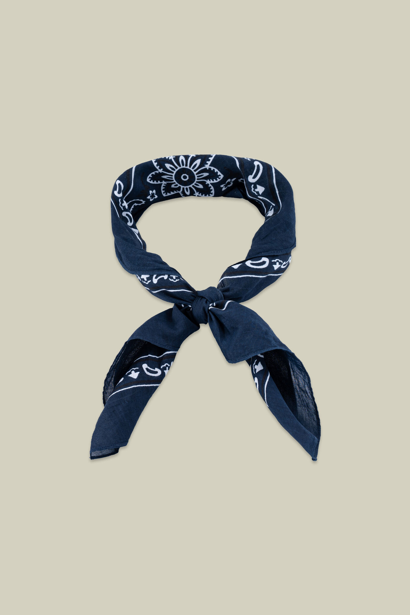 Men's scarf with macro paisley pattern image number 2