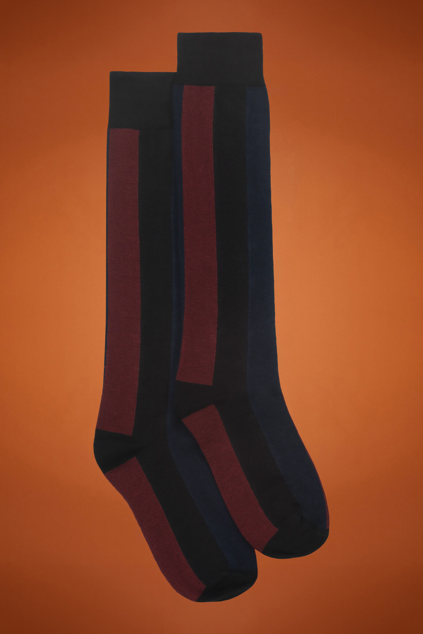 Women's stockings with vertical stripes, made in Italy image number 0
