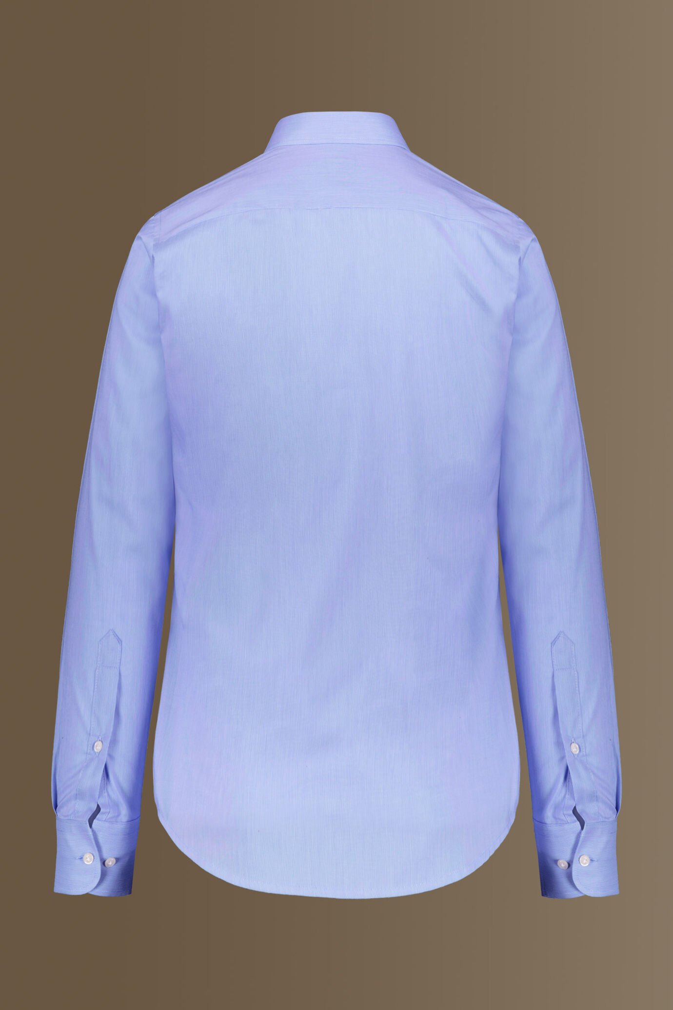 Camicia classica uomo collo francese 100% cotone tinto filo a righe sottili image number 5