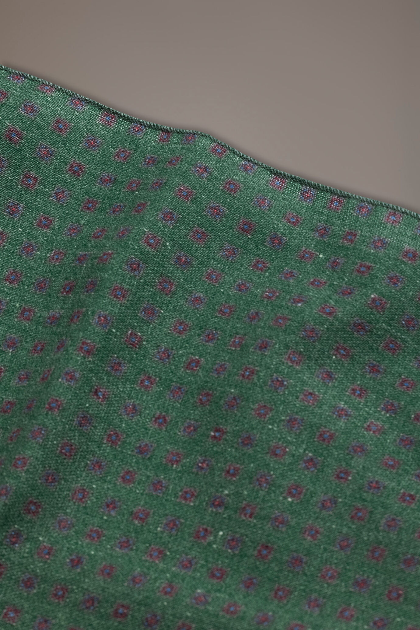 Pochette misto lino uomo disegno fantasia vari colori image number 1
