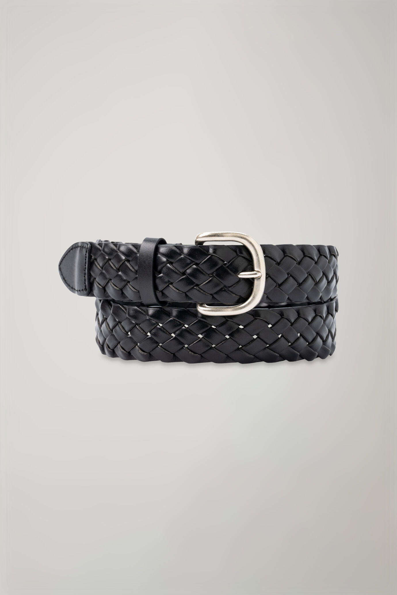 Men's belt in woven leather image number 0