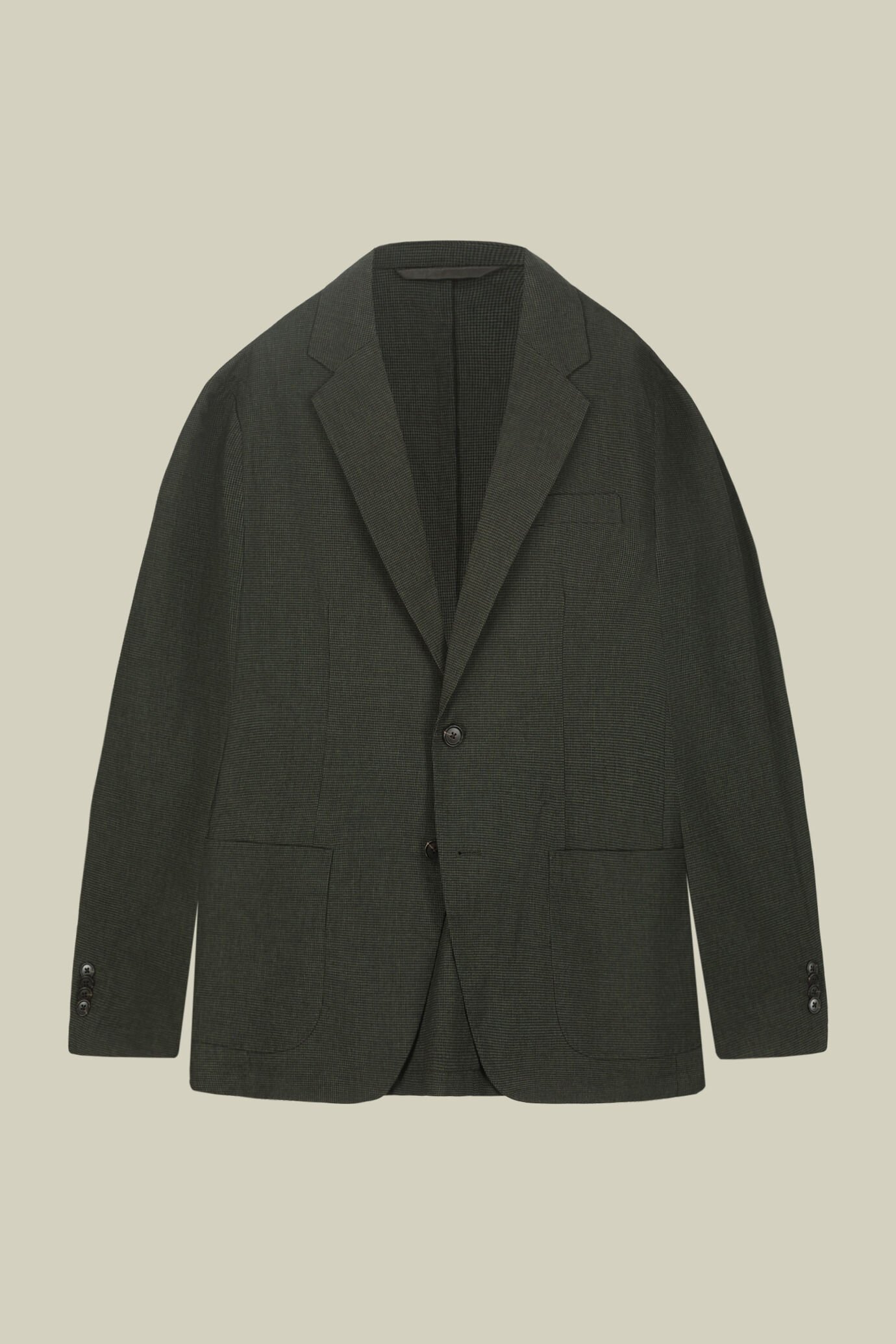 Giacca uomo monopetto in micro pied de poule