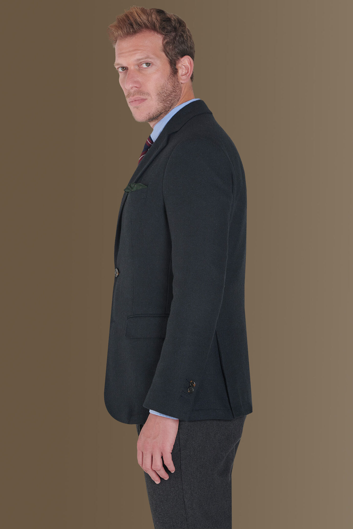 Giacca monopetto in tweed image number 2