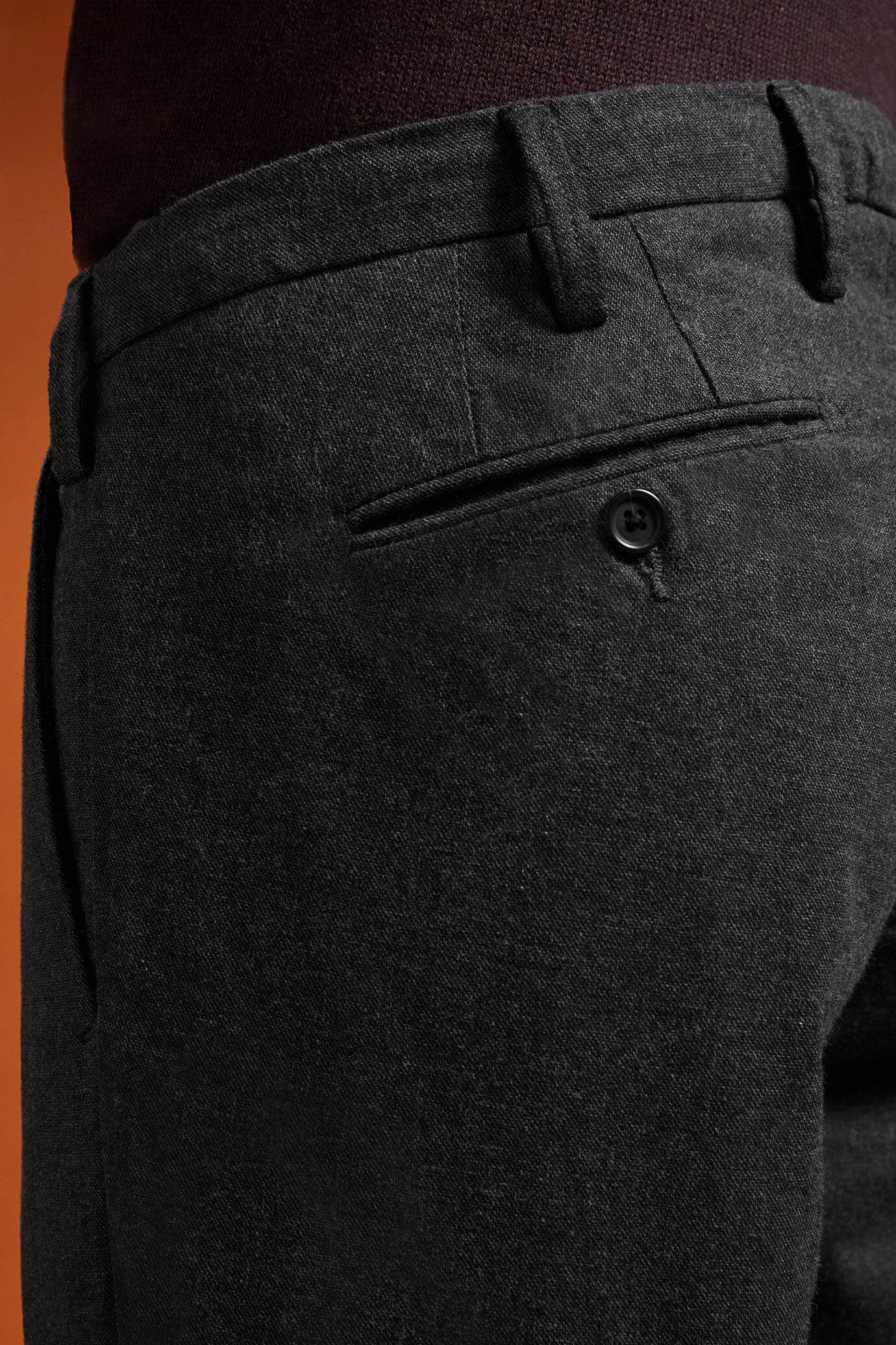 Klassische Herrenhose mit Grisaille-Konstruktion in normaler Passform image number 2