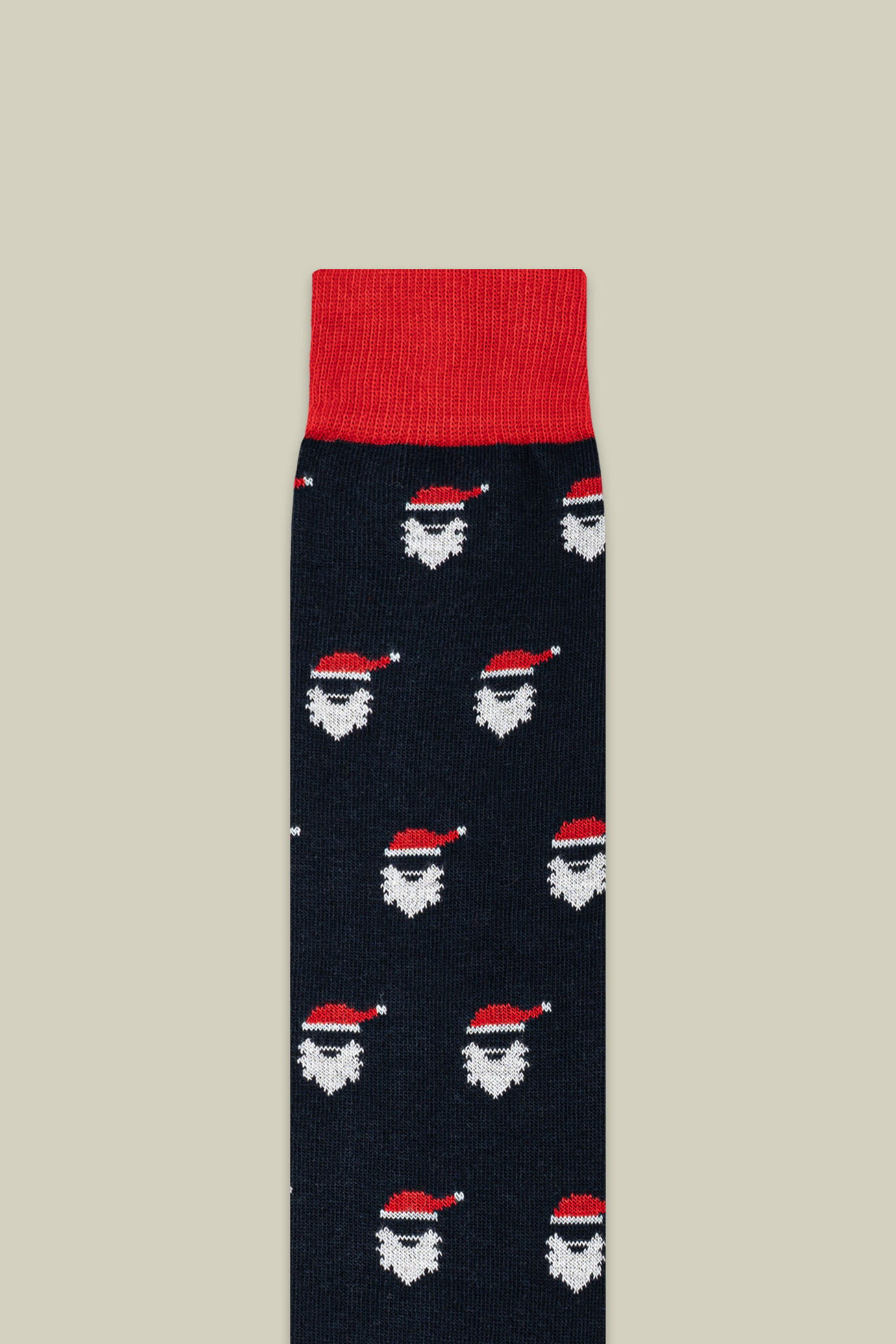 Chaussettes de Noël pour homme en maille lisse avec motif Père Noël