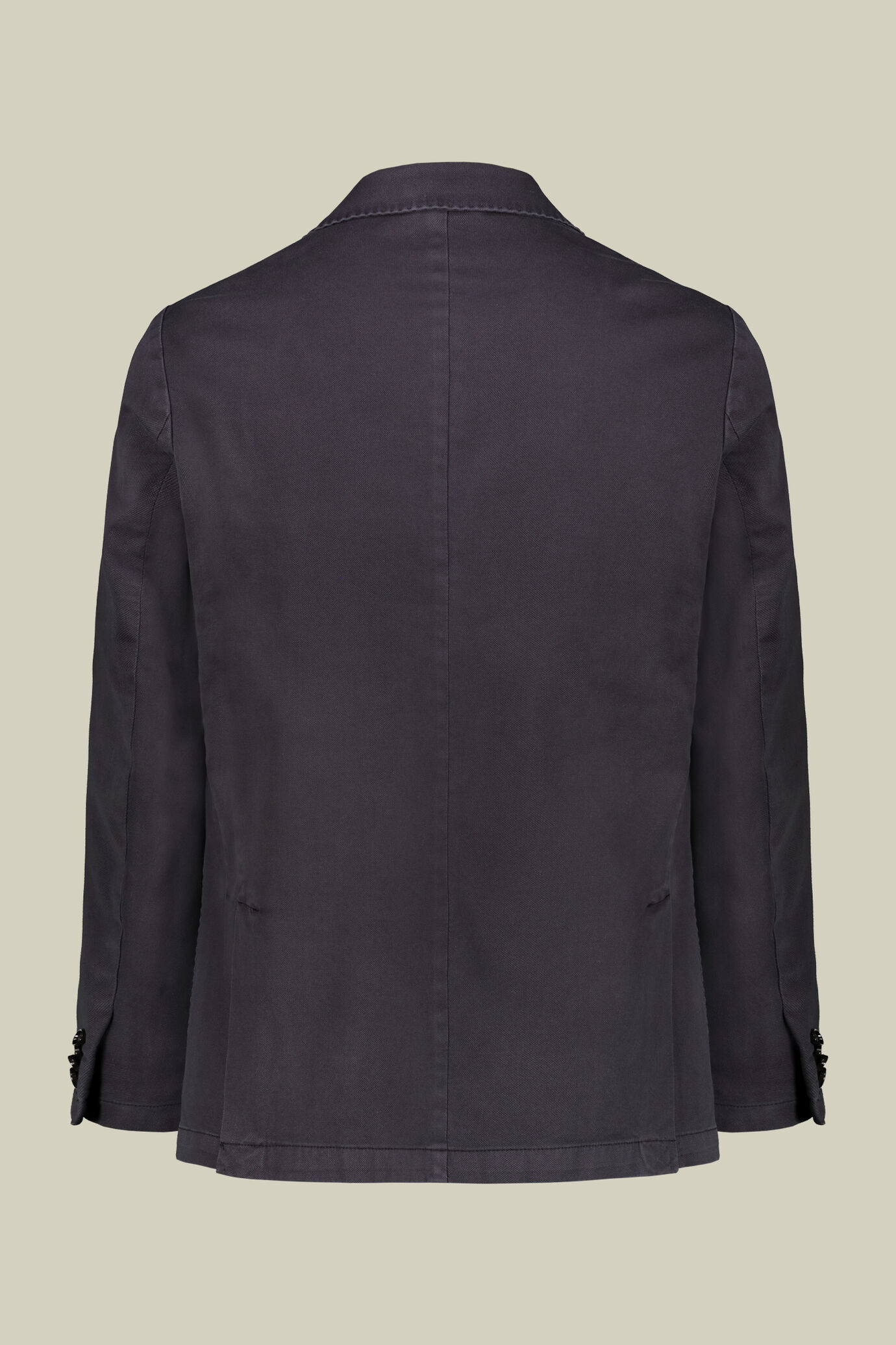 Veste droite homme non doublée avec poches plaquées, de couleur unie, coupe régulière image number 1