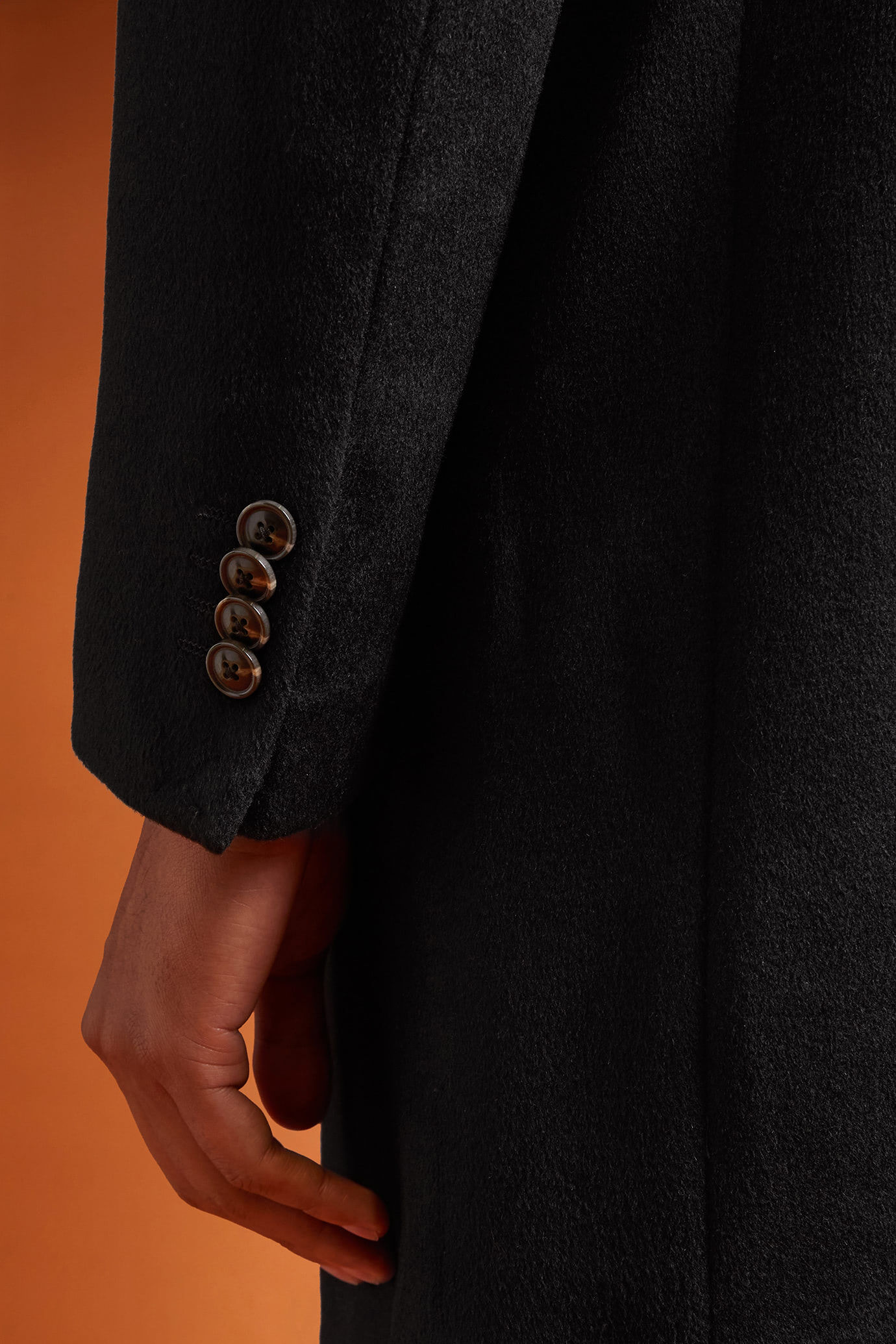 Manteau classique à simple boutonnage pour homme, en polylaine, coupe classique image number 2
