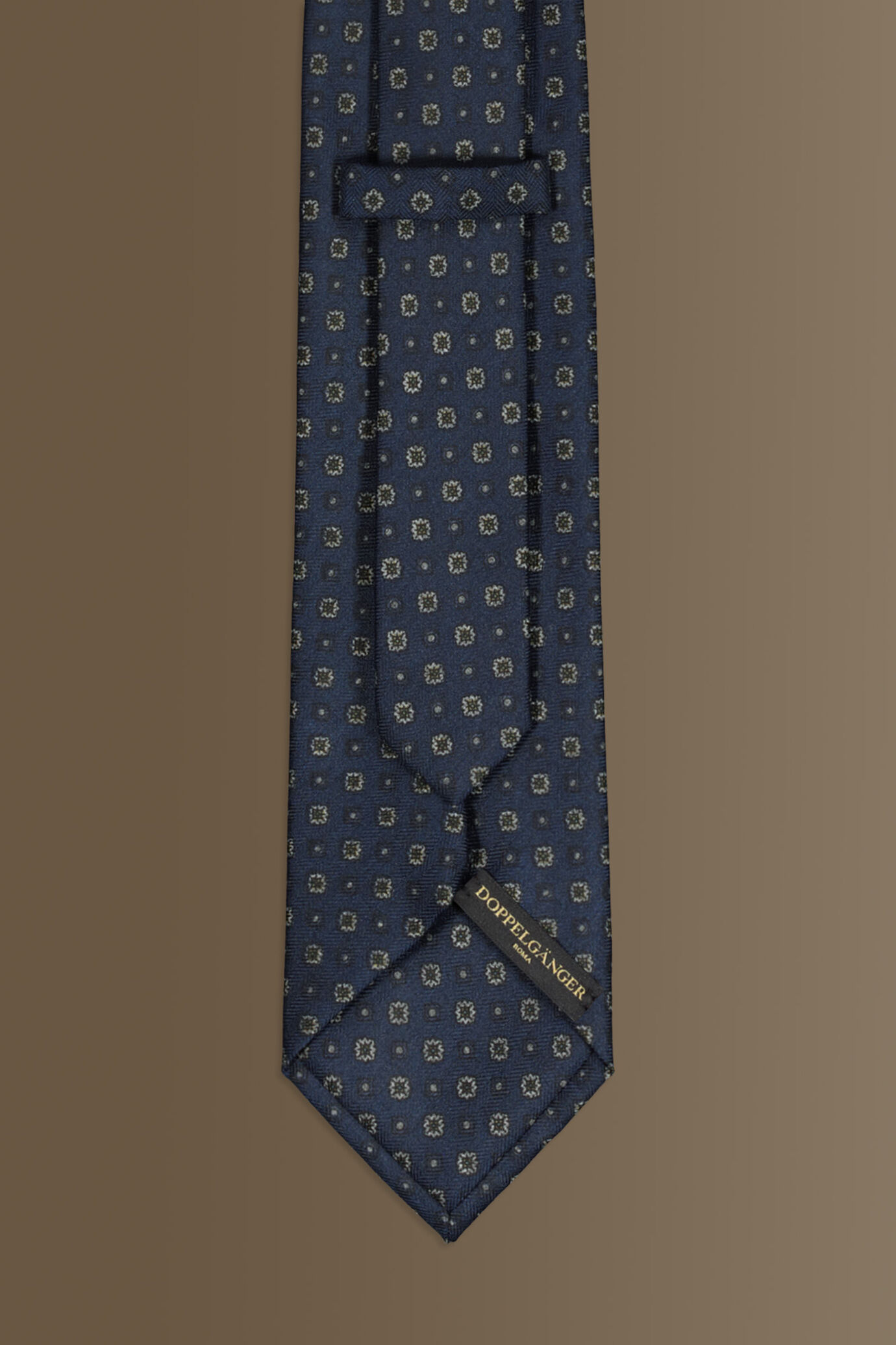 Cravatta uomo fantasia con tessuto effetto lana image number 1