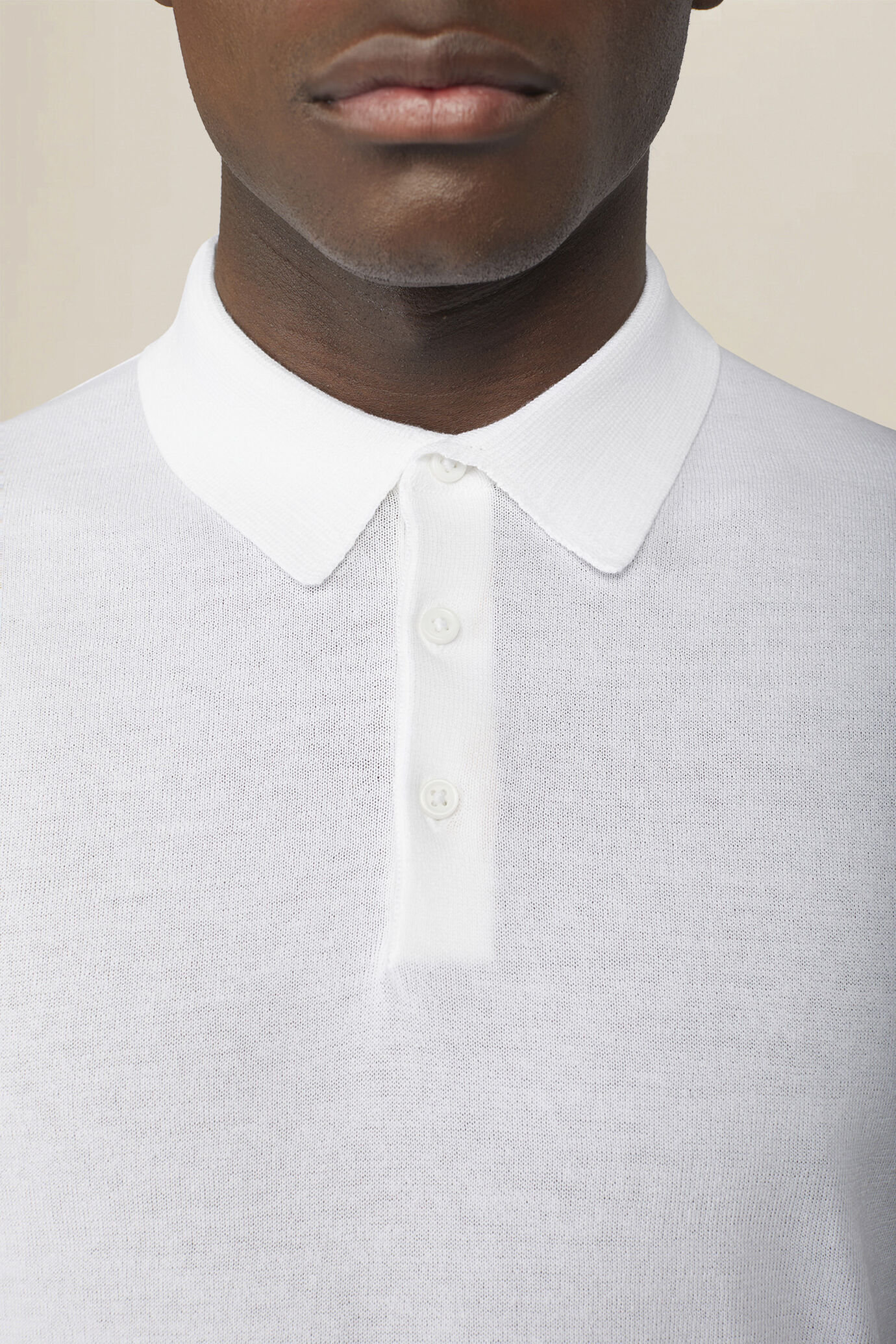 Polo uomo a maglia in 100% cotone regular fit image number 2