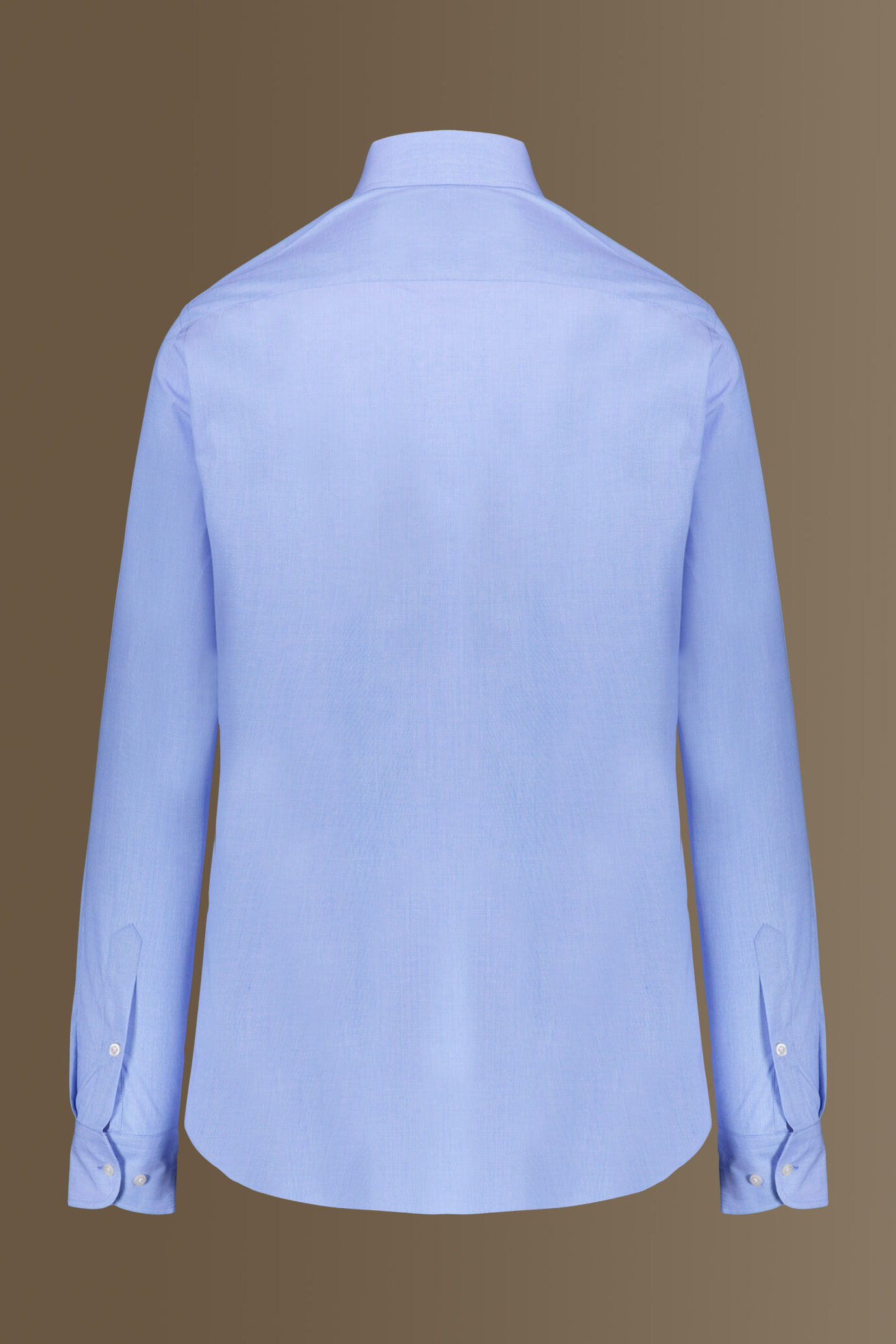 Camicia classica uomo collo francese 100% cotone sky fil-a-fil image number 5