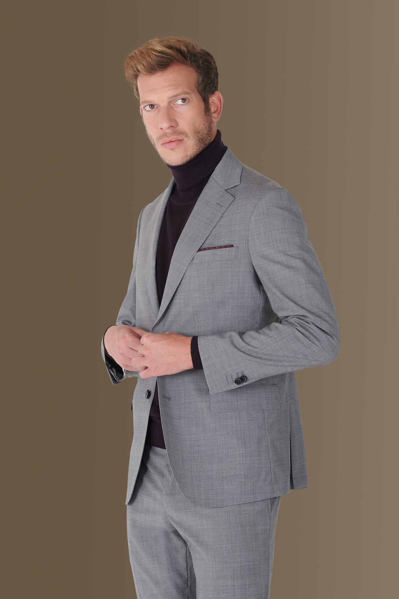 Single breasted suit trousers with turn up image number 1