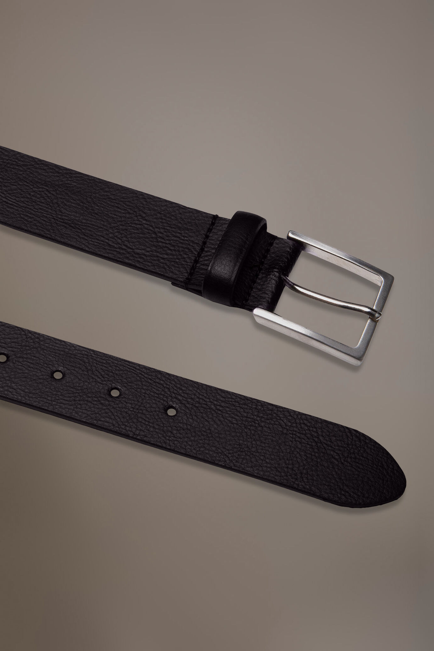 Cintura uomo tinta unita classica misto pelle image number 1