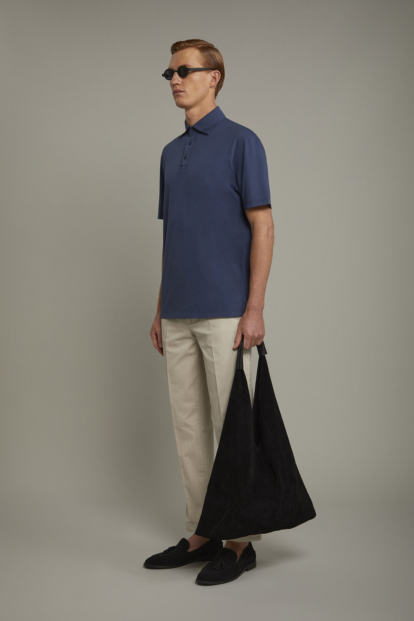 Polo uomo manica corta 100% cotone regular fit image number 1
