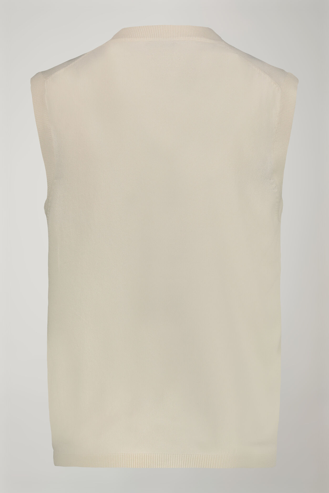 Gilet donna scollo a v tinta unita regular fit image number 4