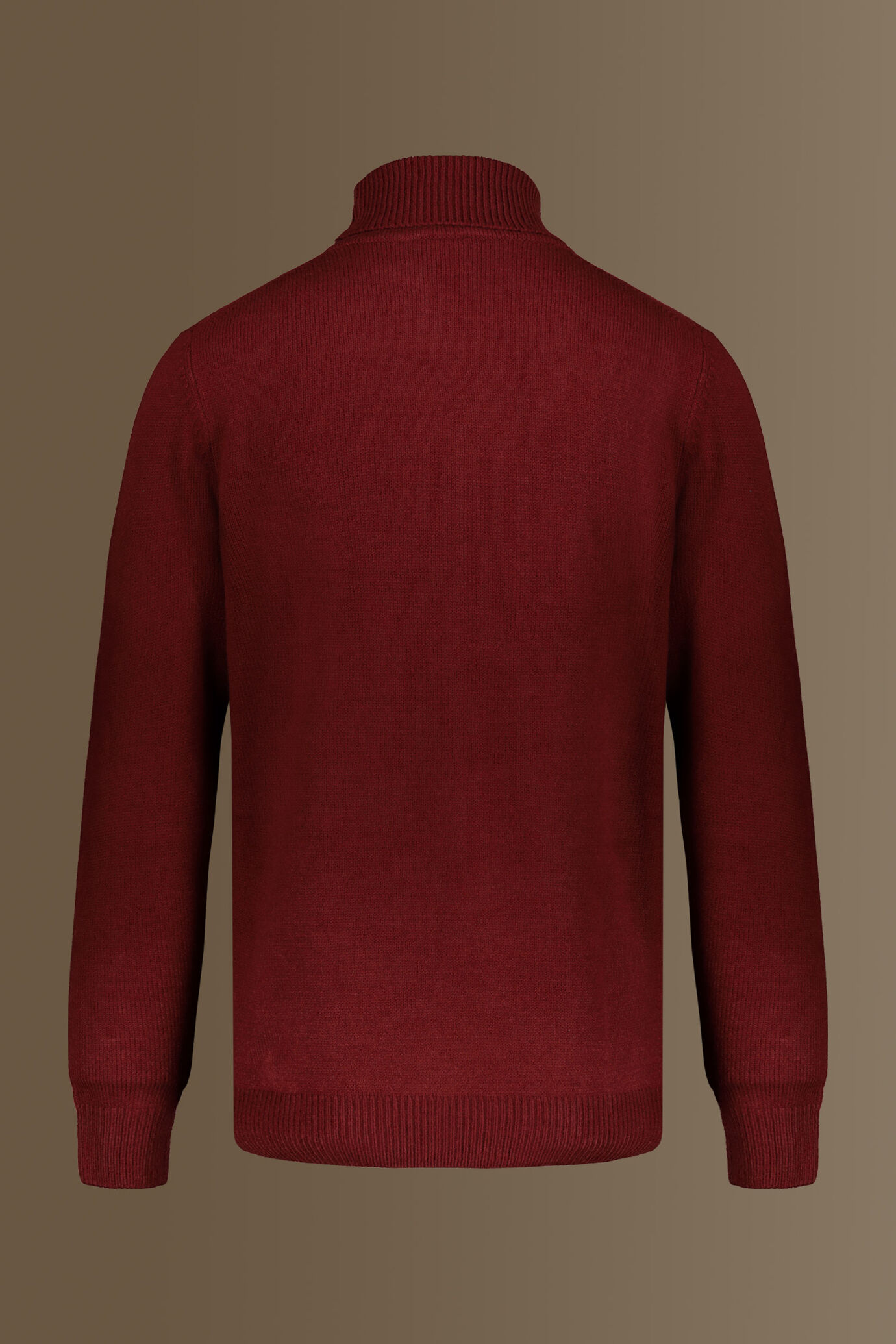 Turtle neck sweater wool blend moss knit image number 1