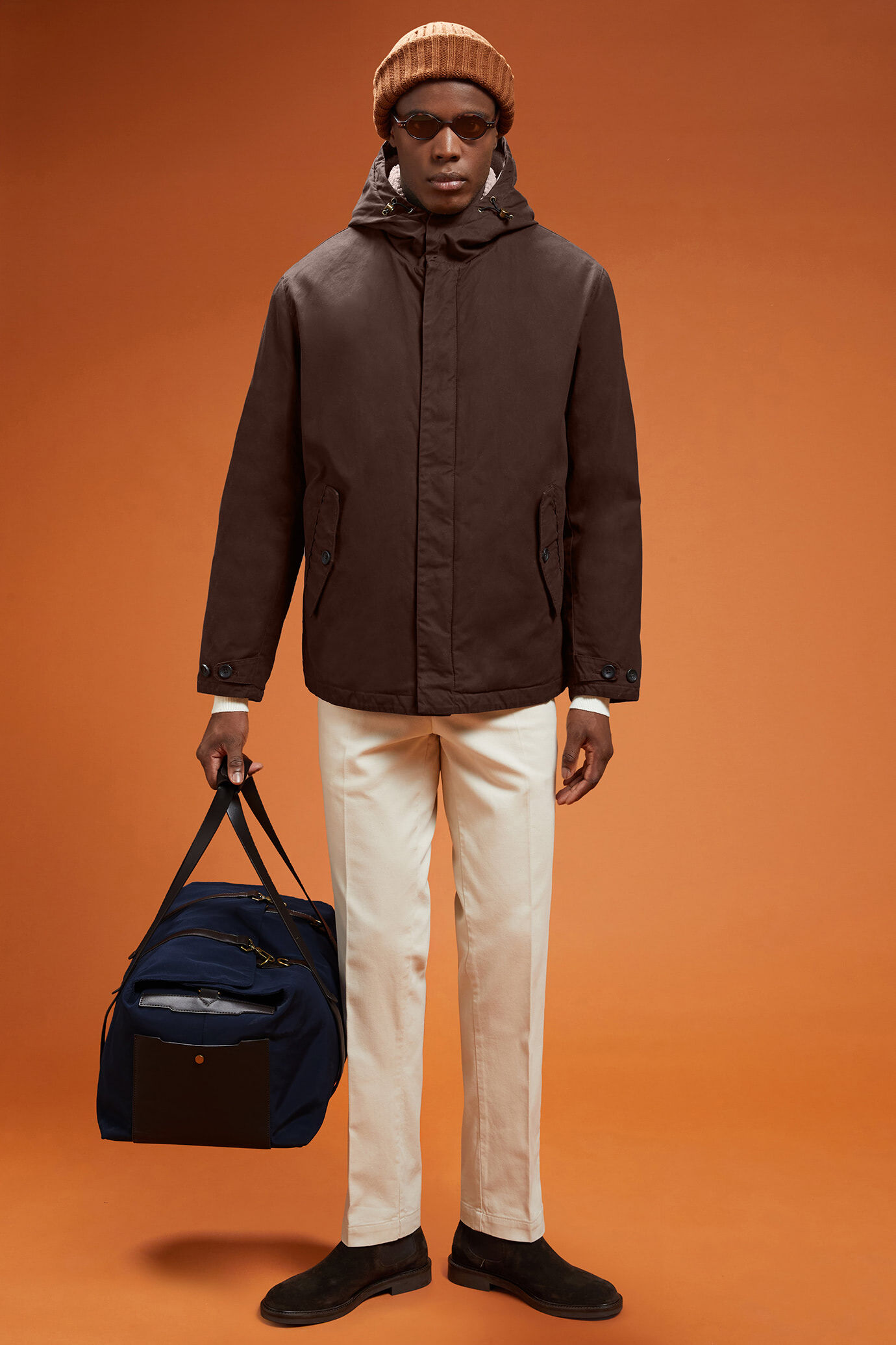 Giubbino uomo 100% cotone effetto cera comfort fit