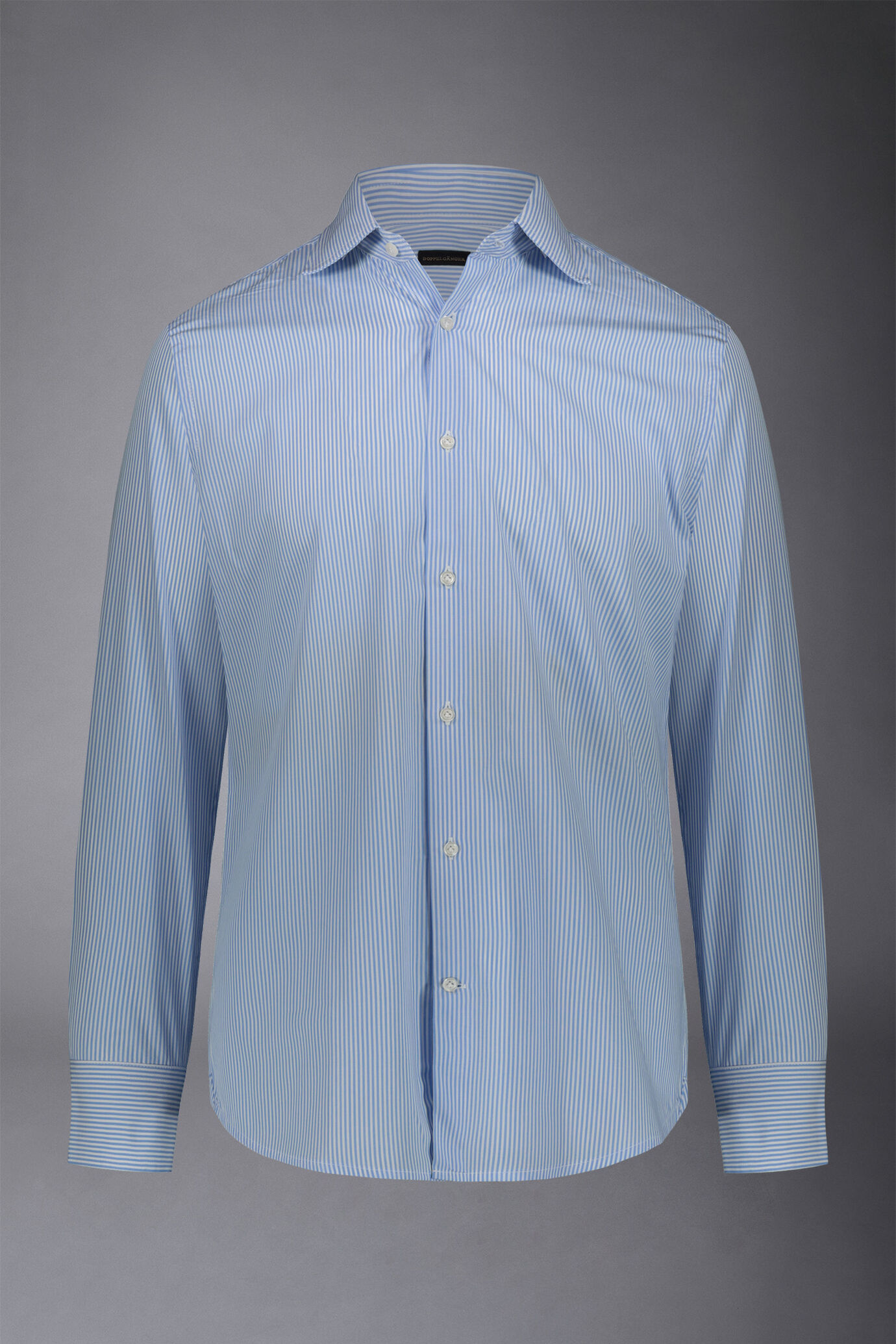 Camicia classica uomo collo francese regular fit fantasia a righe image number 4