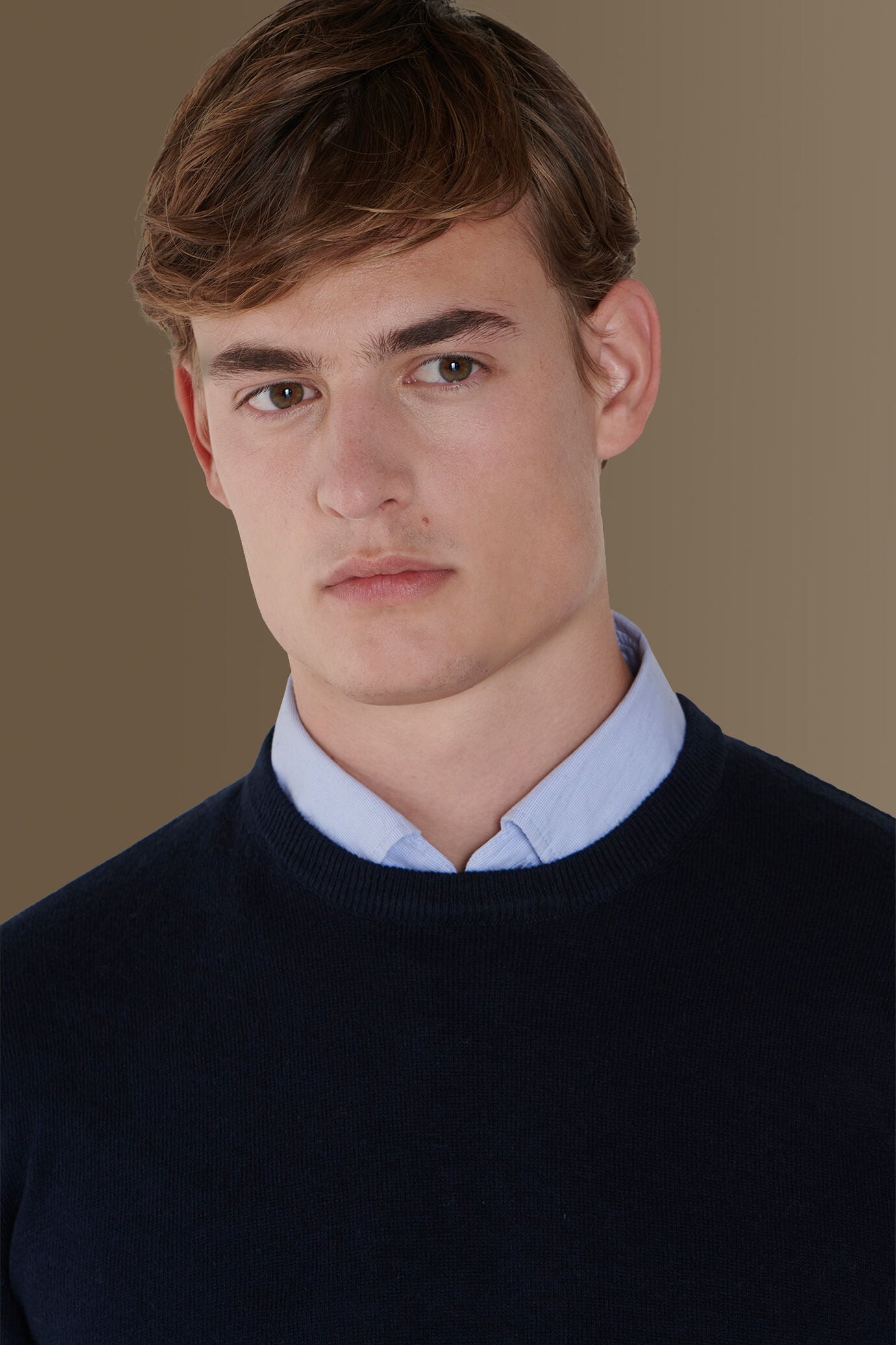 Fynch Hatton Maglione Da Uomo Casual Fit Blu SFPK 211 604 Crystal Blue