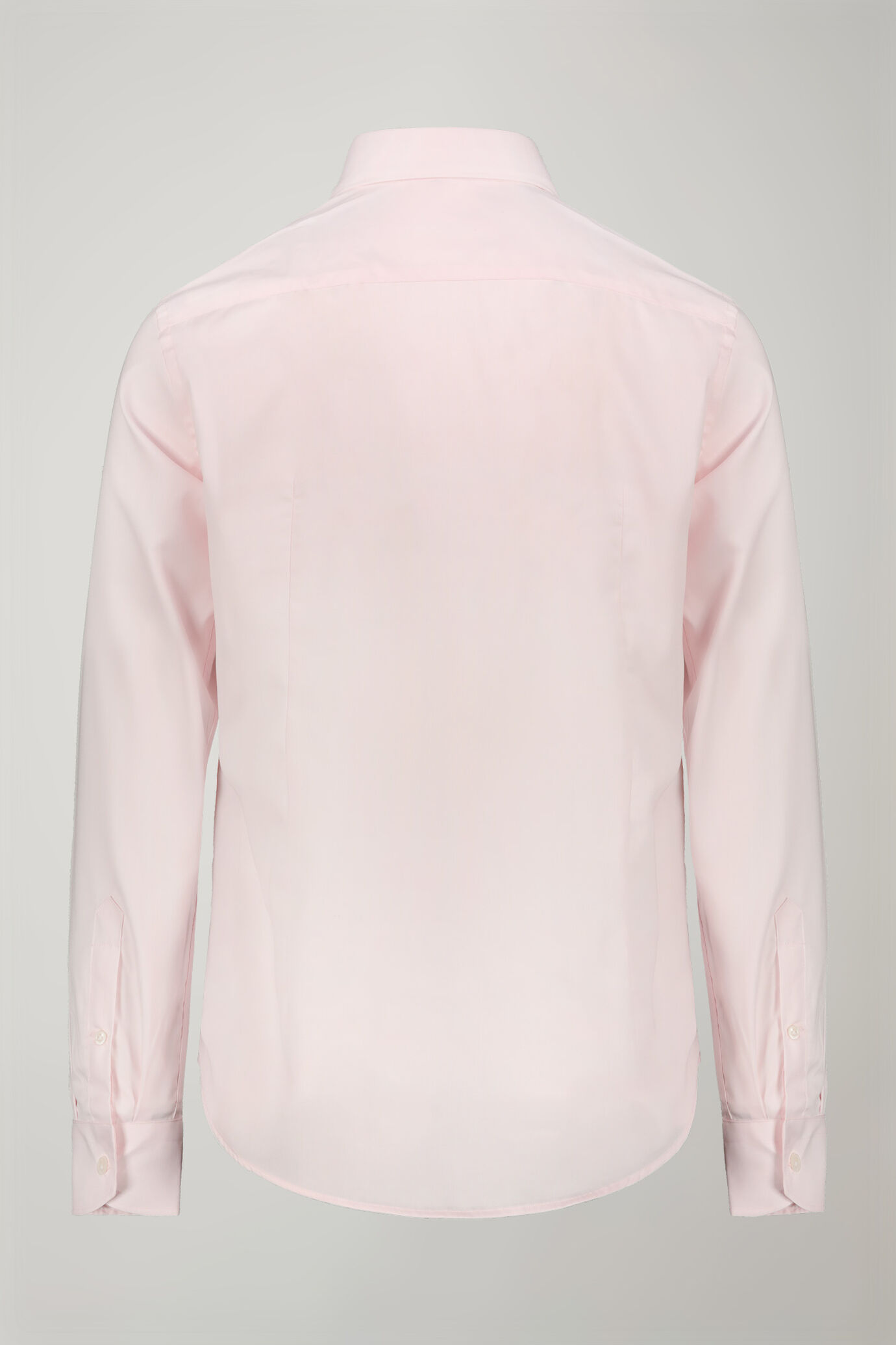 Einfarbiges Herrenhemd mit klassischem Kragen aus 100 % Oxford-Baumwolle in normaler Passform image number 6