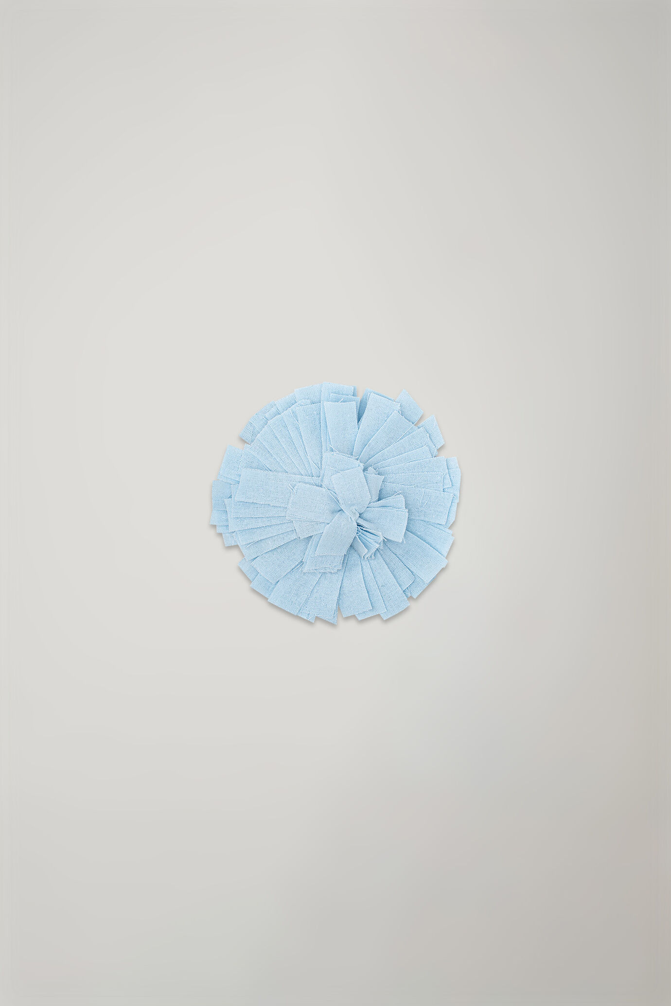 Broche fleur en tissu 100 % coton image number 0