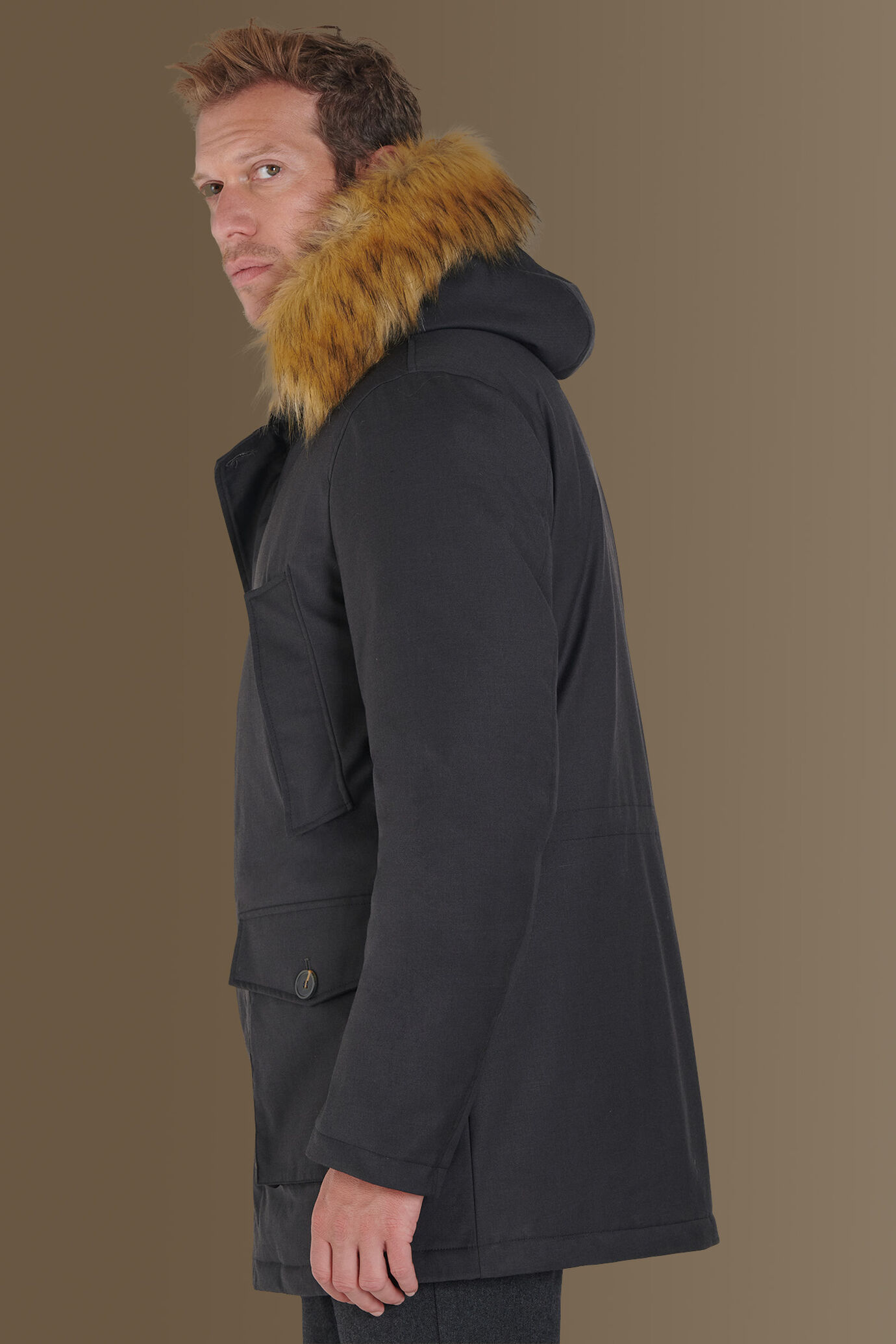 Giacca imbottita con pelliccia image number 2