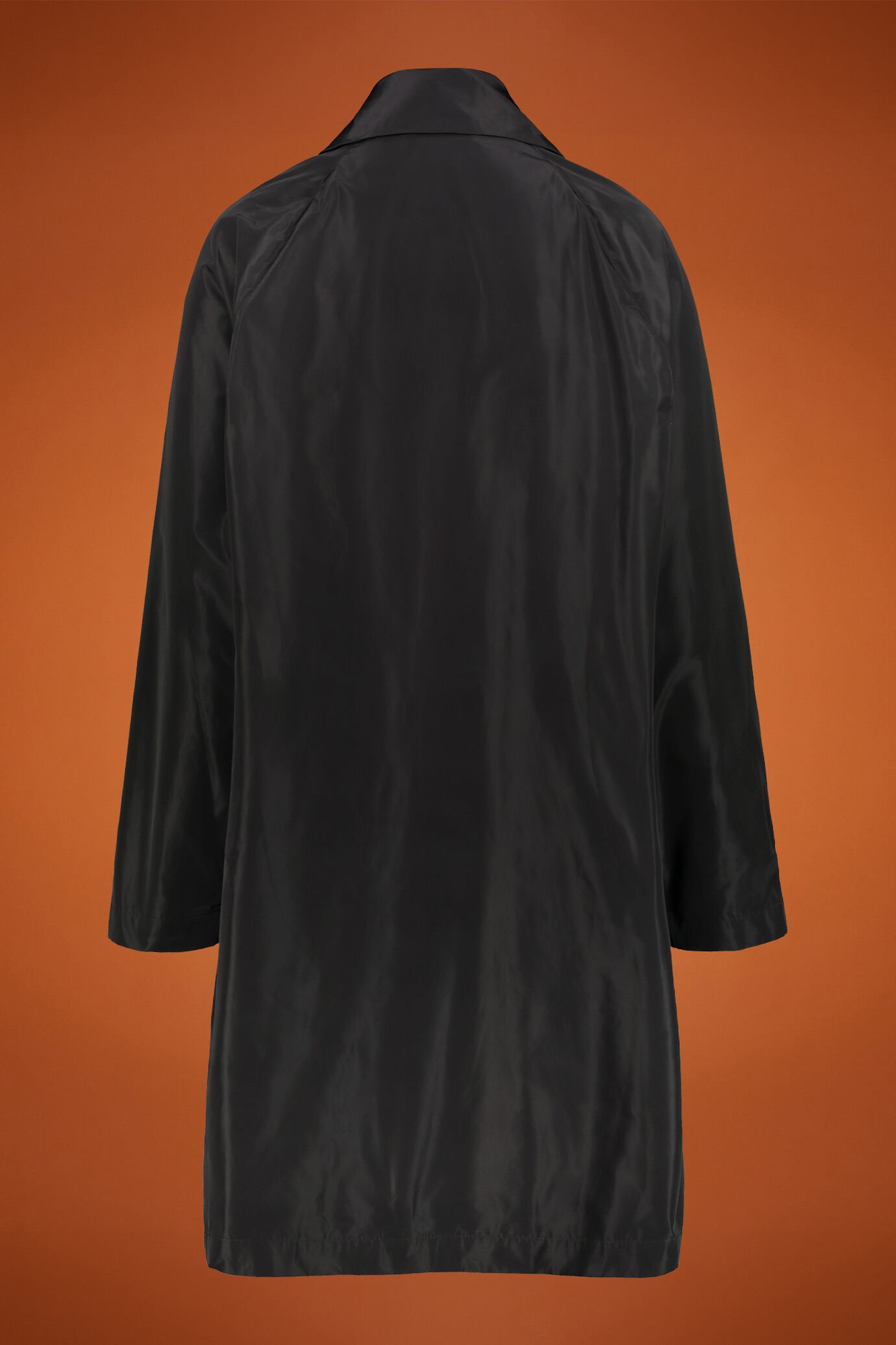 Spolverino donna sfoderato in taffetà oversize image number 1