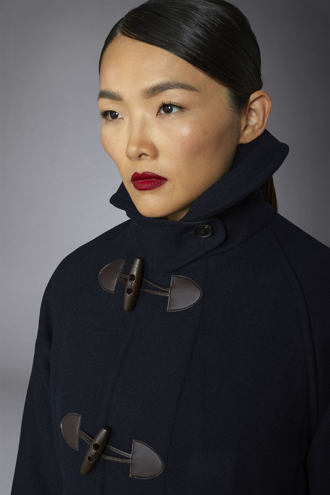 Genderless hoodless wool-blend coat image number 6