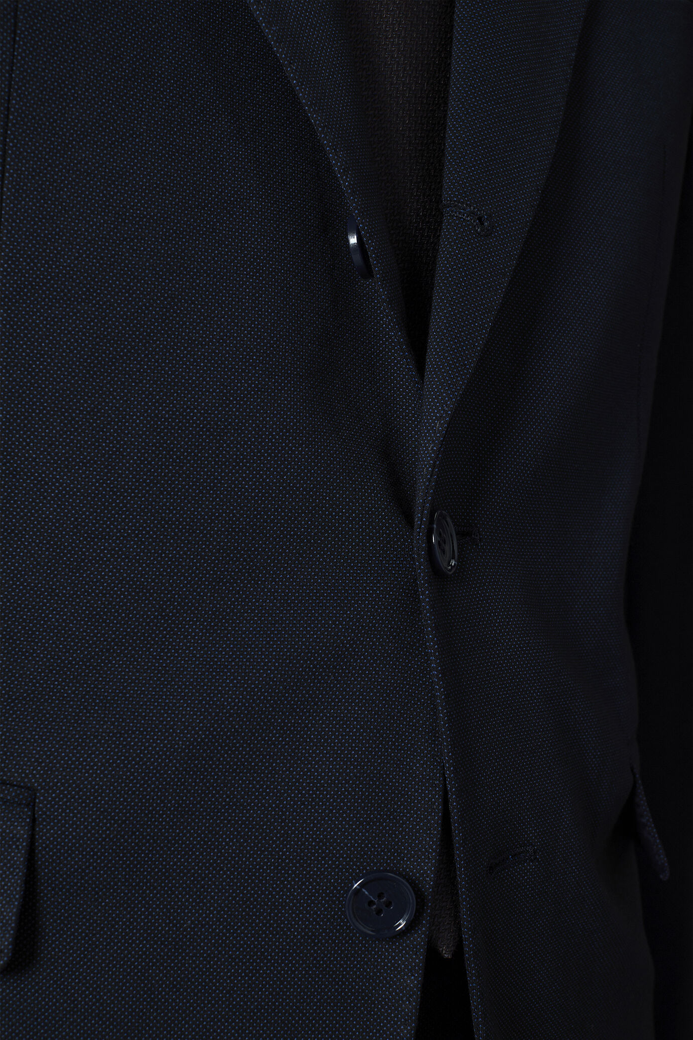 Men's single-breasted suit regular fit jersey fabric image number 4