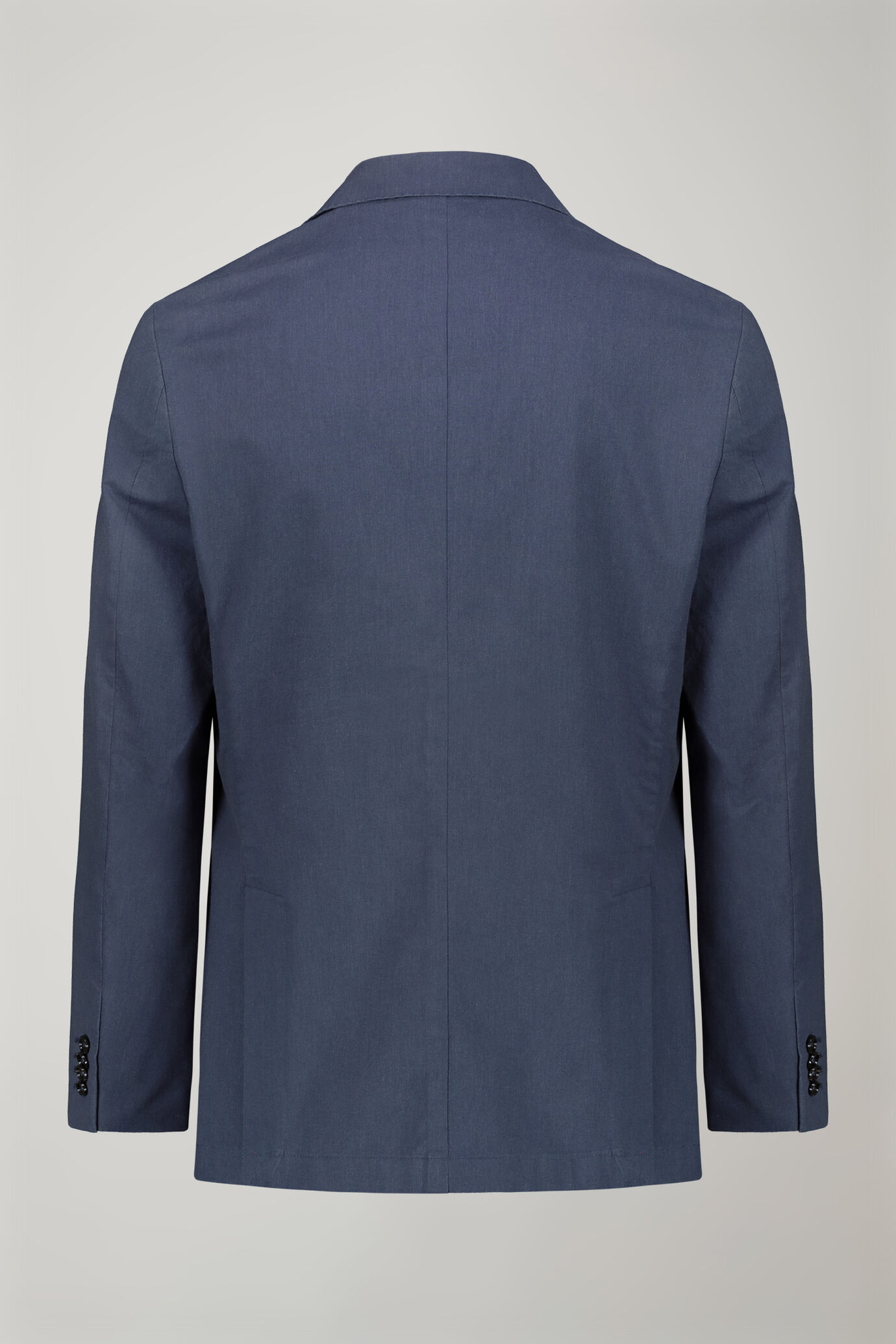 Men’s unlined single-breasted blazer with flap pockets in flamed effect fabric regular fit image number 5