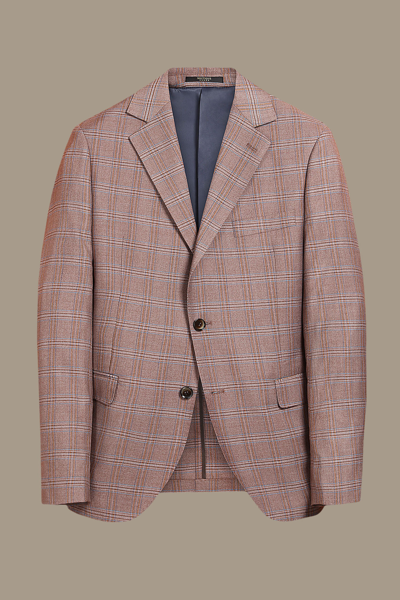 Abito monopetto in check image number 0