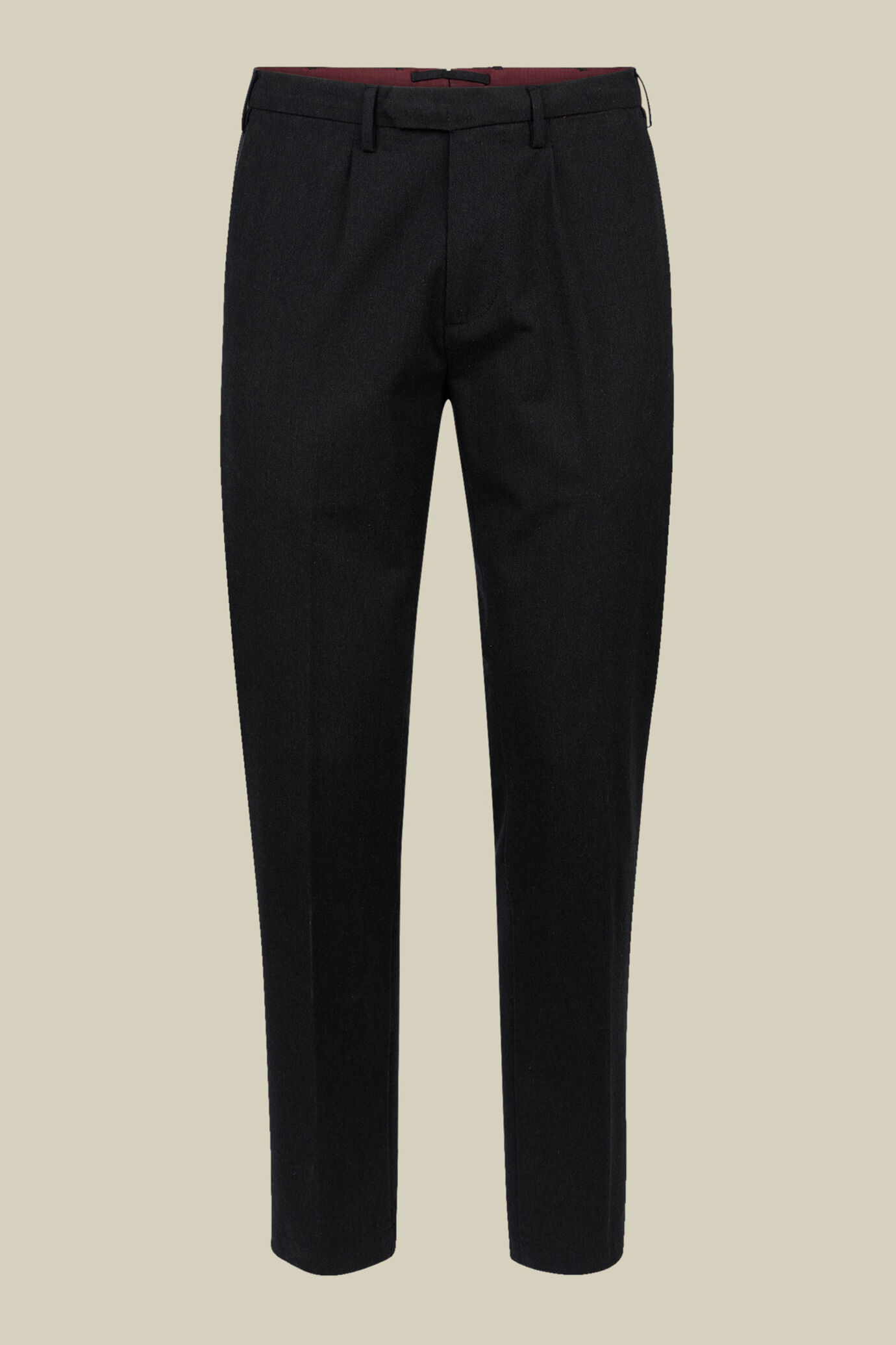 Pantalone uomo con pince regular fit