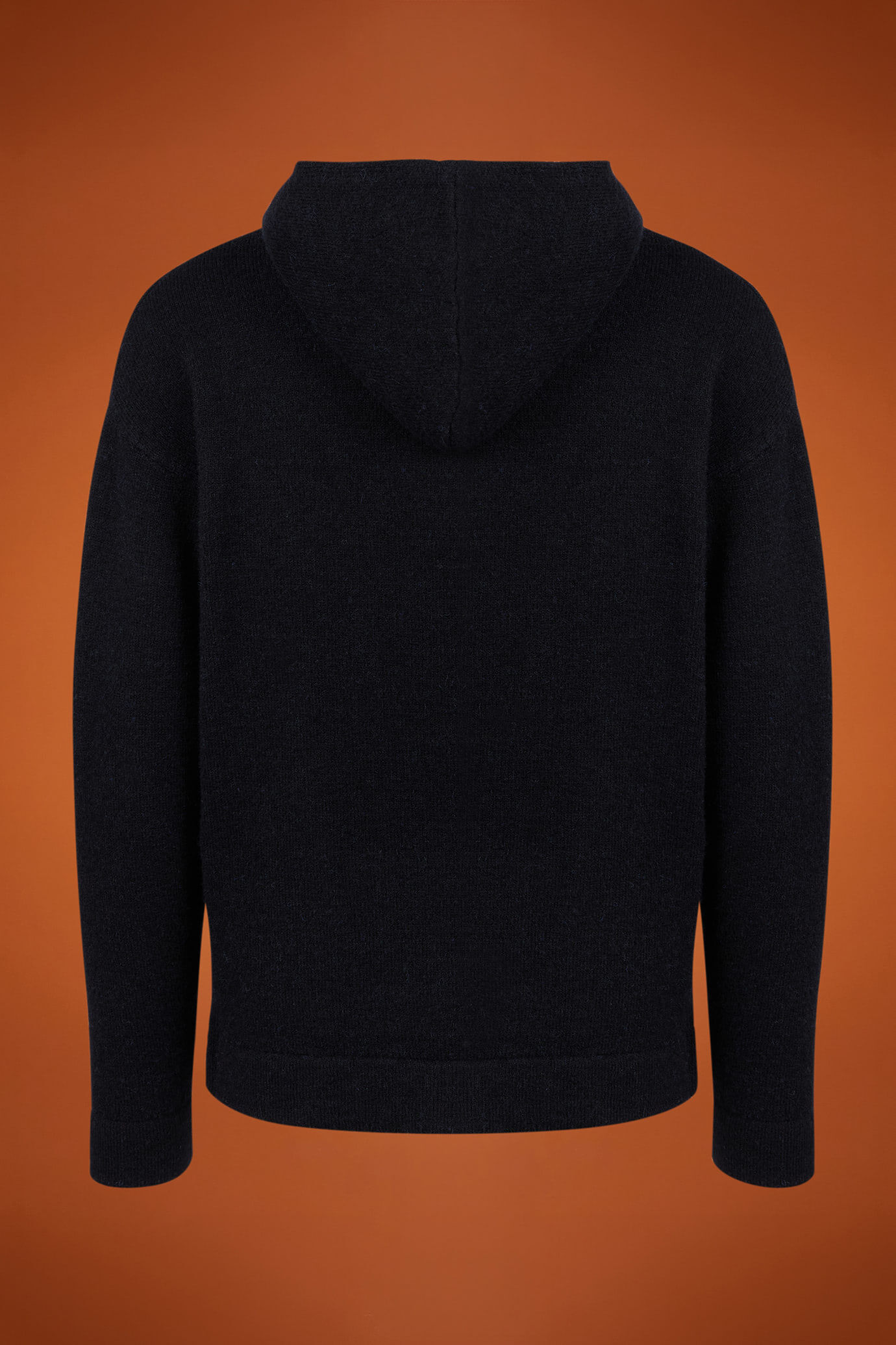 Men's regular fit hoodie in a wool blend image number 5