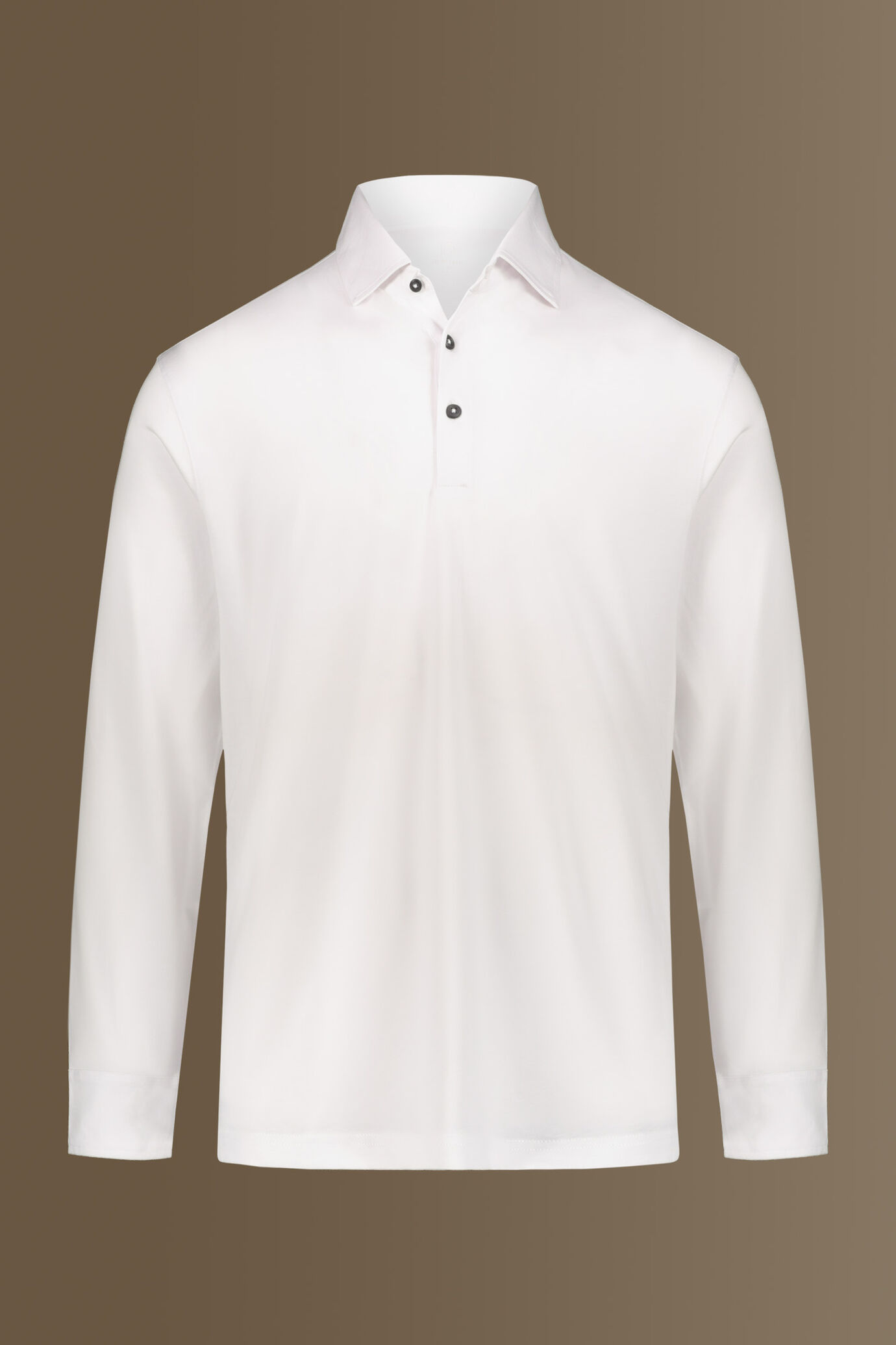 Long sleeves polo 100% pure supima cotton image number 3