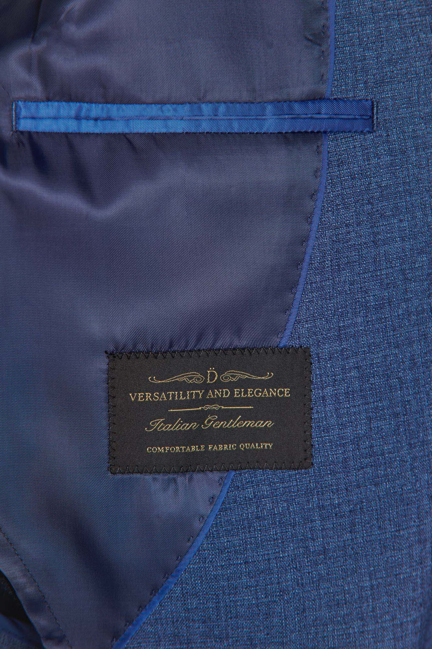 Single breasted jacket flap pockets fabric slub stretch image number 4