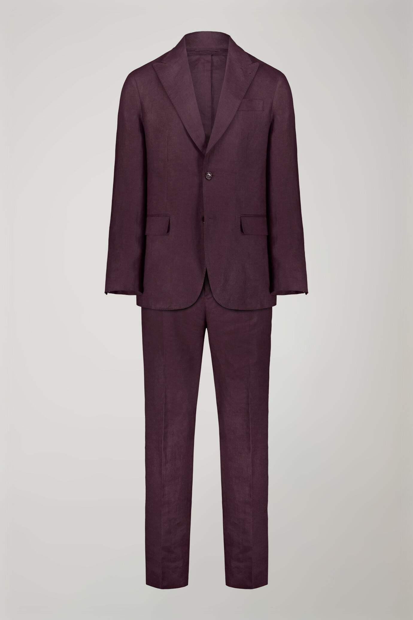 Costume homme &agrave; simple boutonnage 100&nbsp;% lin coupe r&eacute;guli&egrave;re image number 8