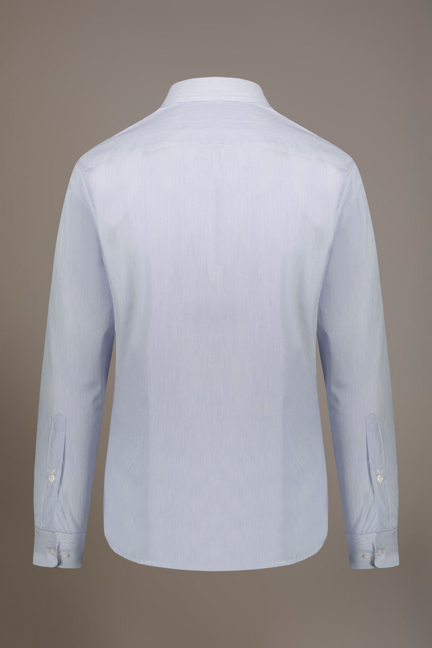 Camicia classica collo francese classic fit tessuto tinto filo rigato image number 4