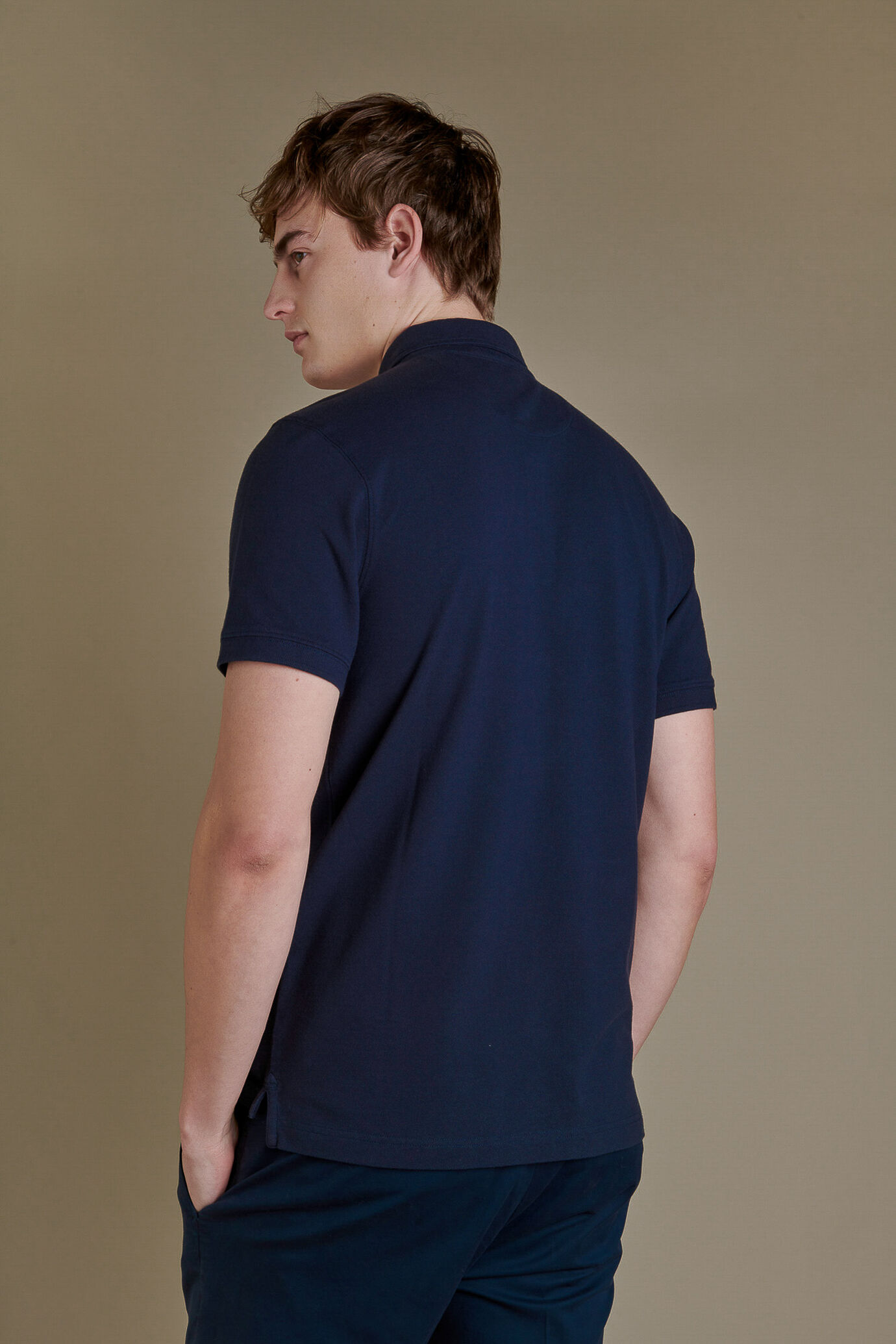 Short sleeves polo cotton piquet image number 1
