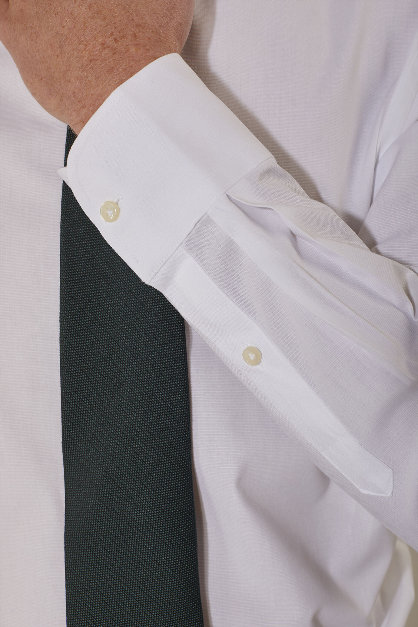 Camicia classica collo francese classic fit fil a fil image number 2