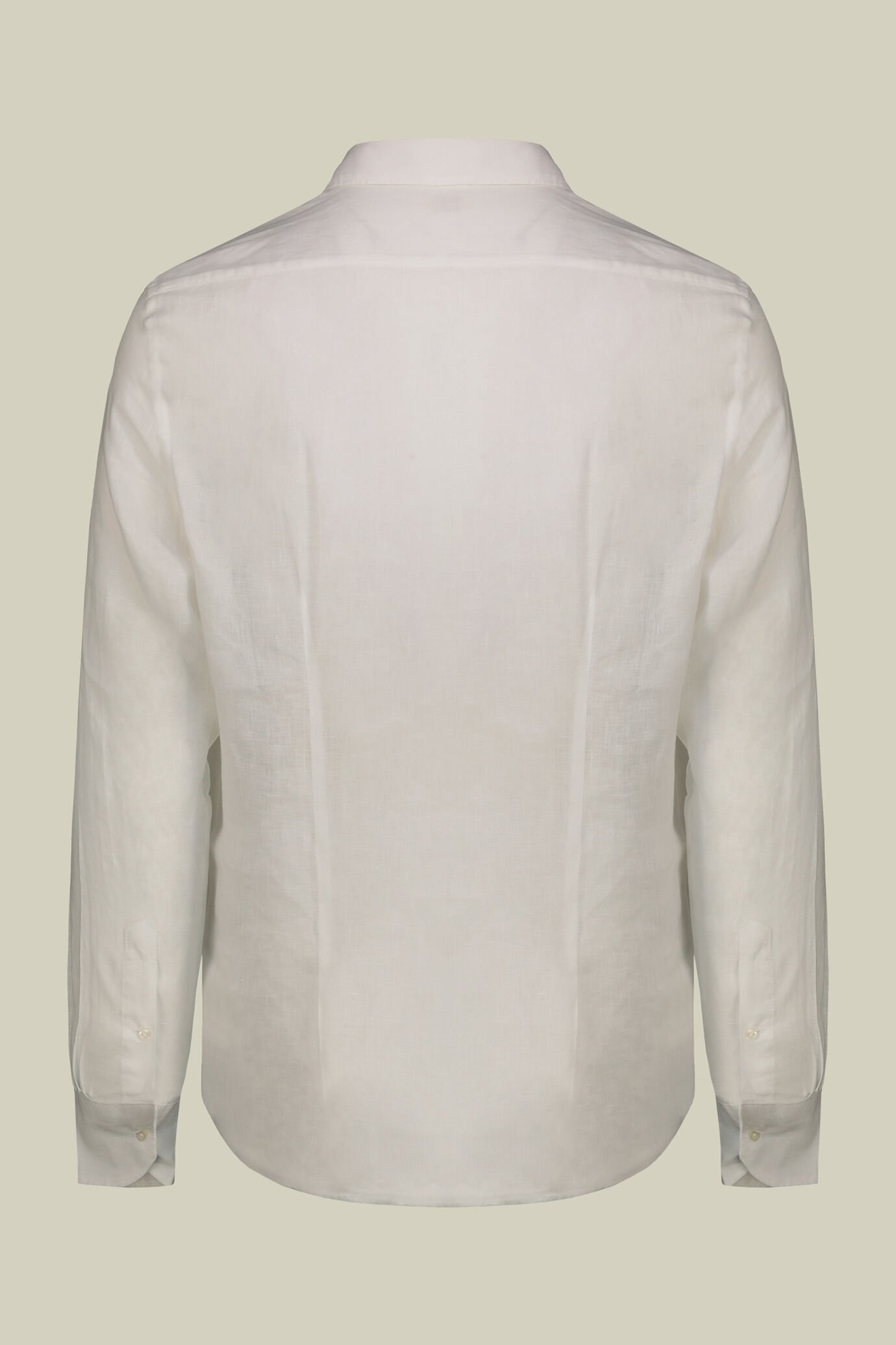 Chemise d&eacute;contract&eacute;e homme &agrave; col classique, 100% lin