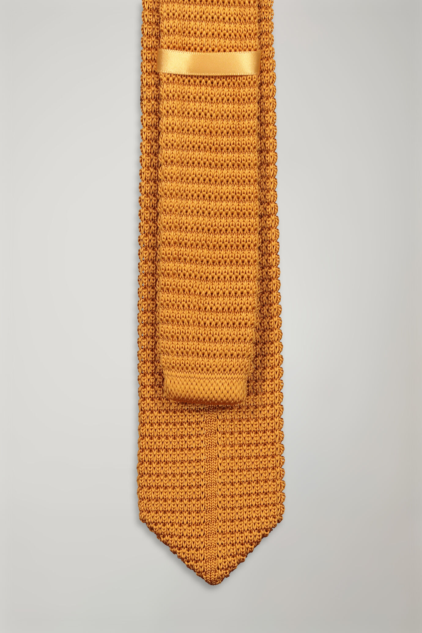 Cravatta uomo tricot tinta unita image number 1